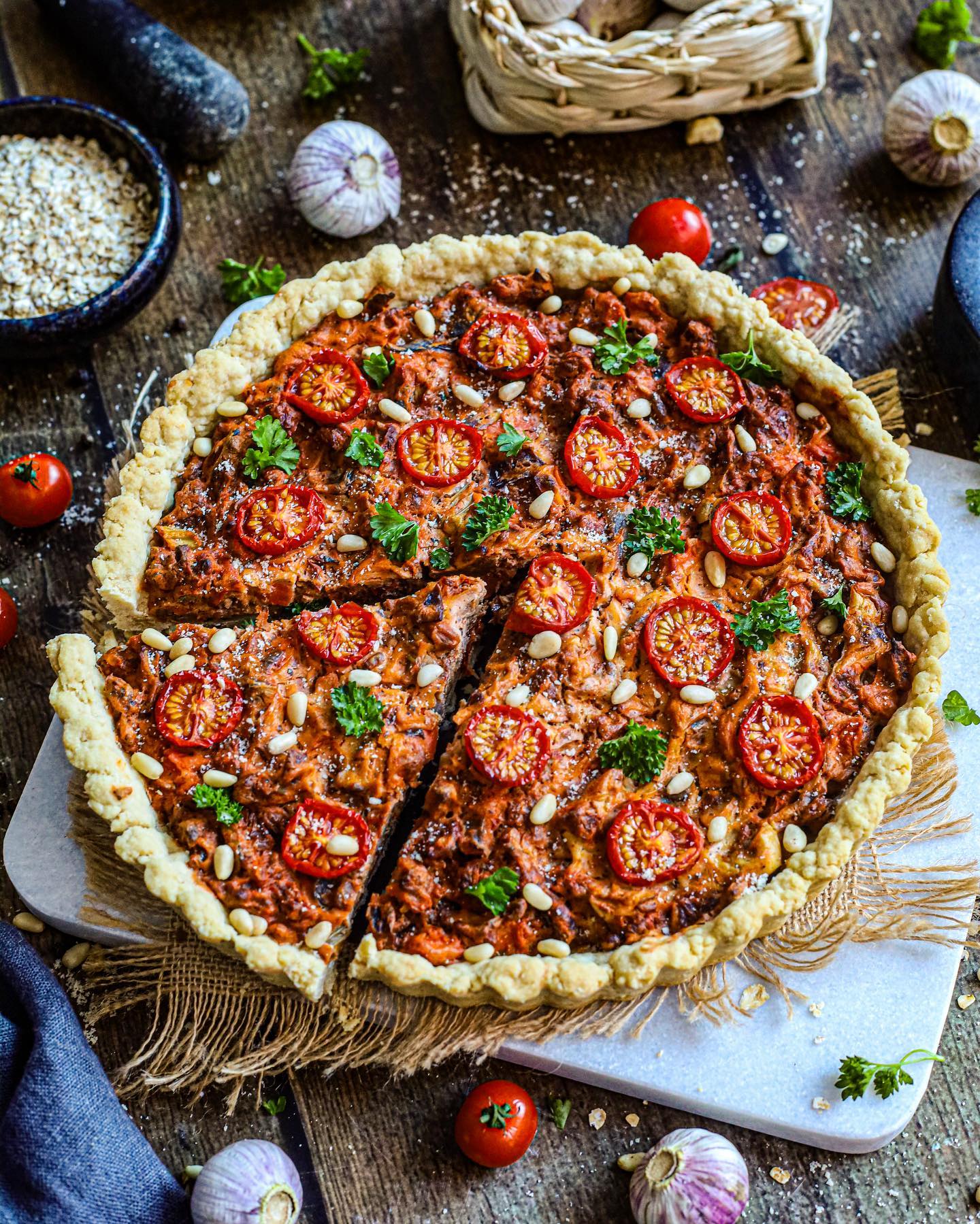 Easy Vegan Bolognese Quiche