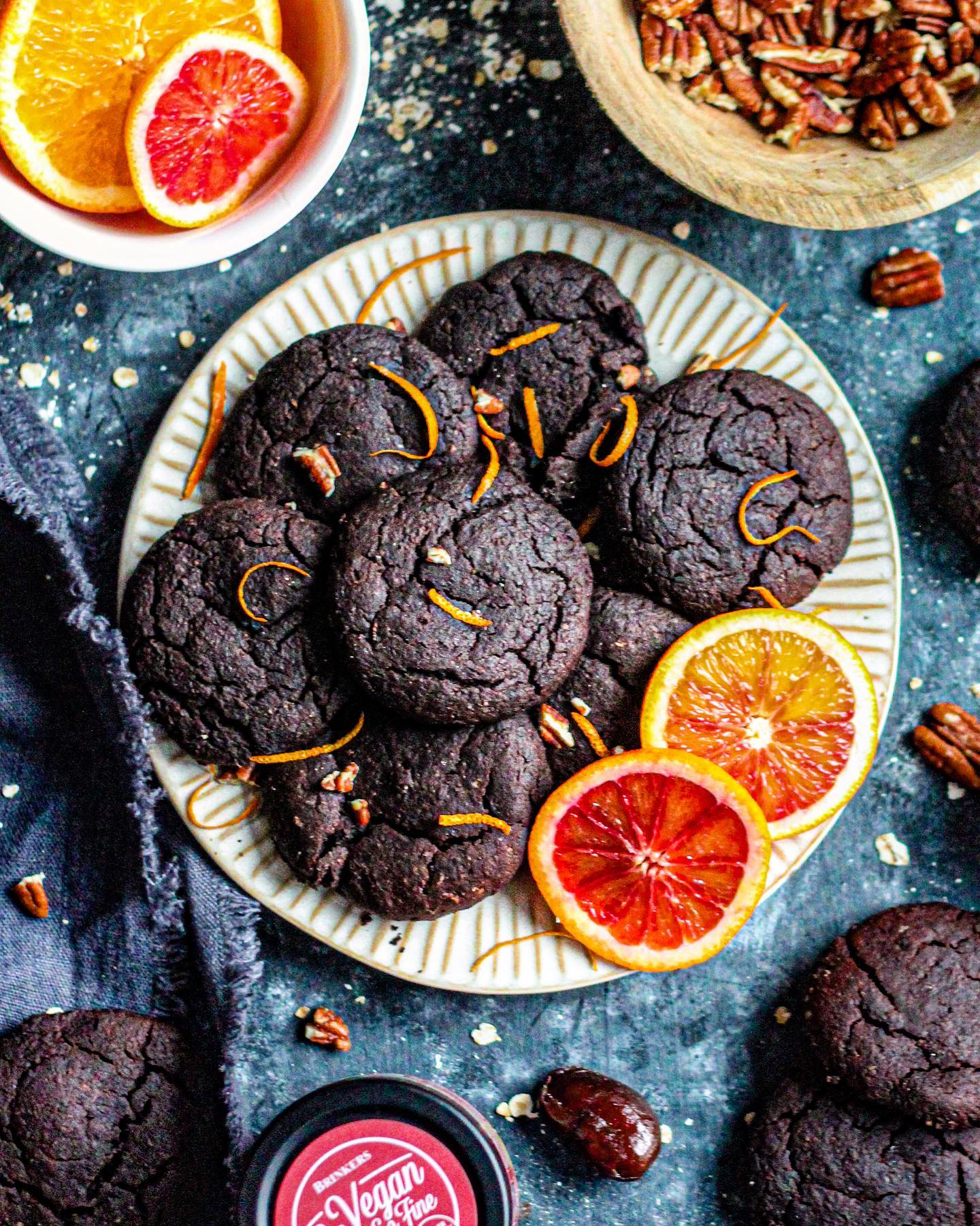 Vegan Gluten-Free Chocolate Orange Cookies