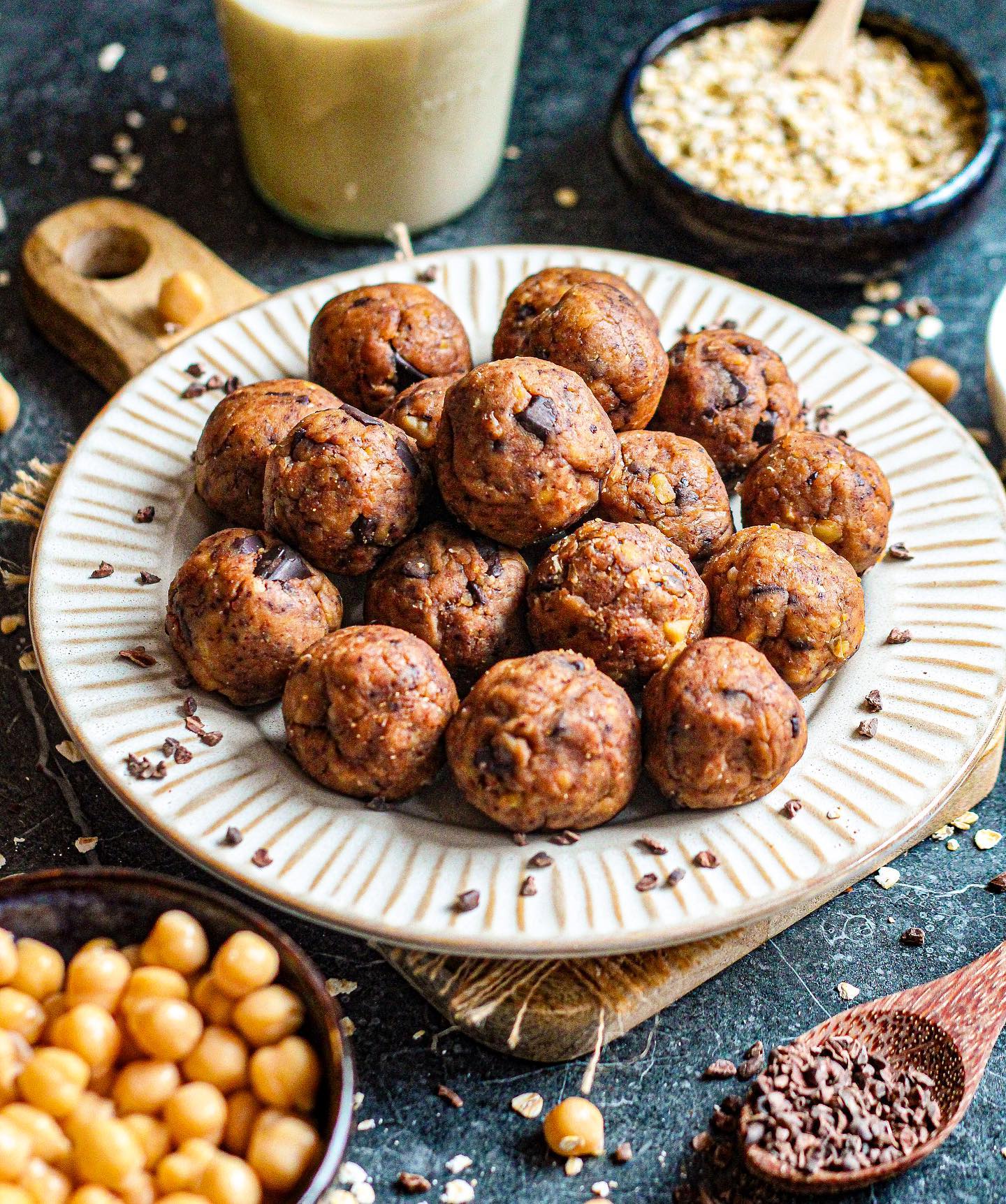 Vegan Cookie Dough Bliss Balls
