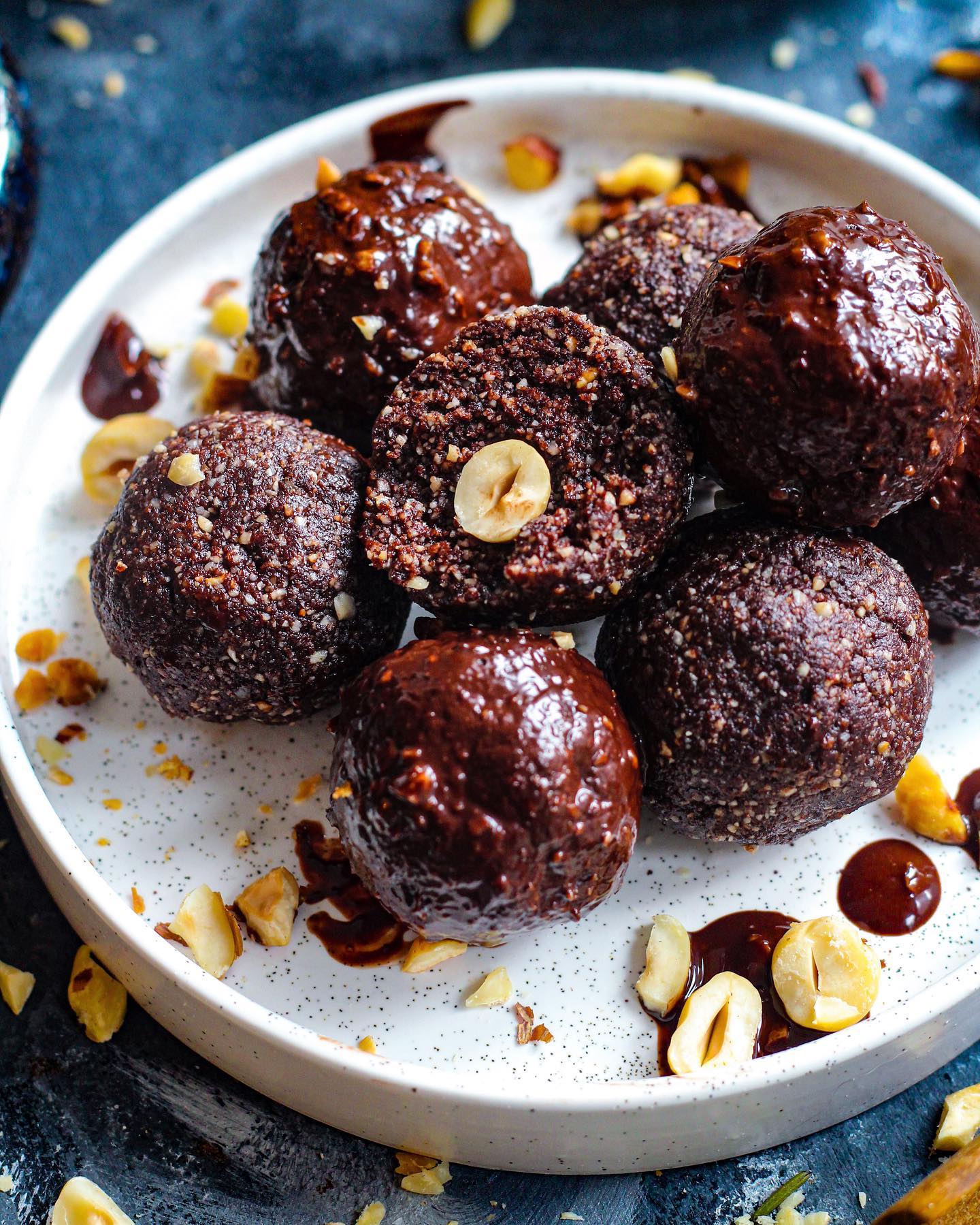 Vegan Ferrero Rocher Truffles