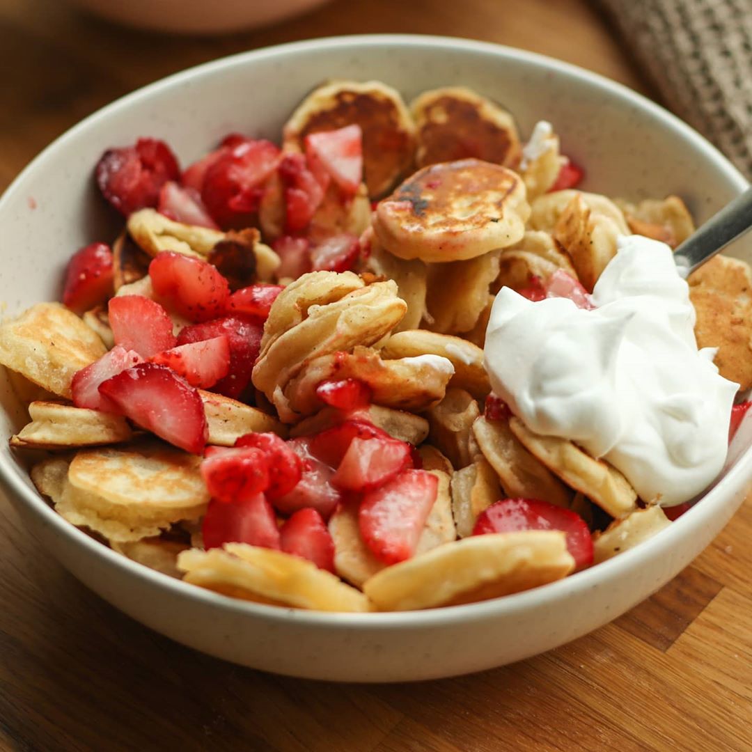 Viral Vegan Mini Pancake Cereal
