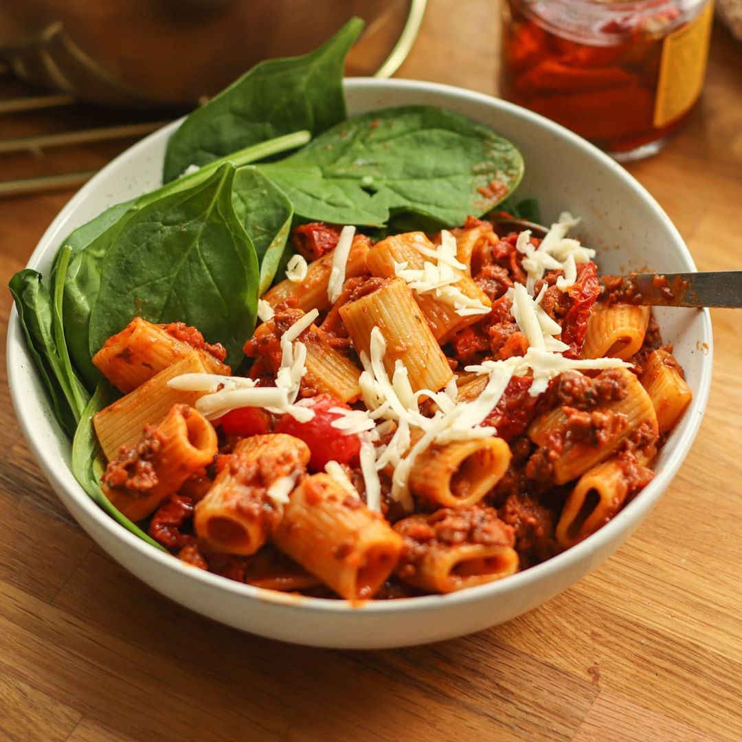 Fancy Pasta Bolognese with Wine and Vegetables