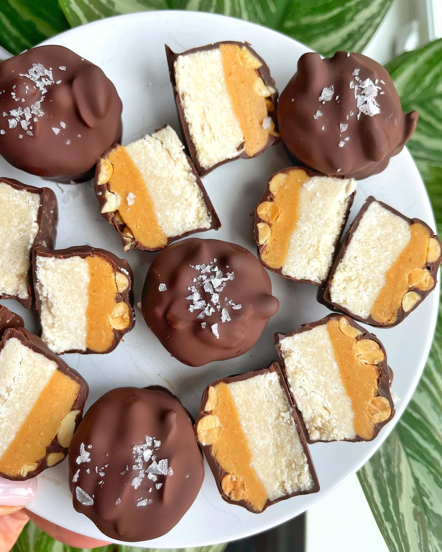 Homemade Snickers with Cashew Caramel