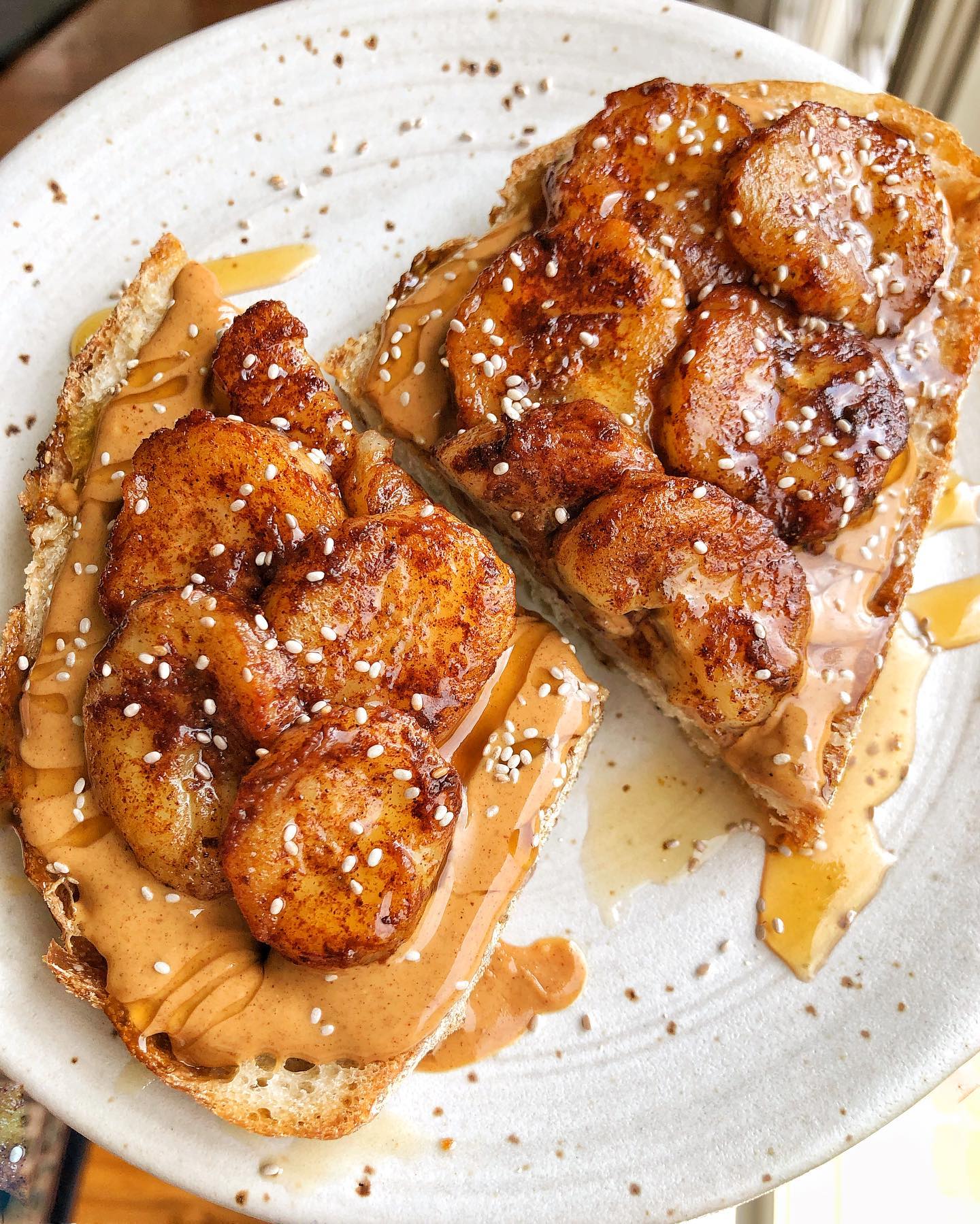 Caramelized Banana Breakfast Toast