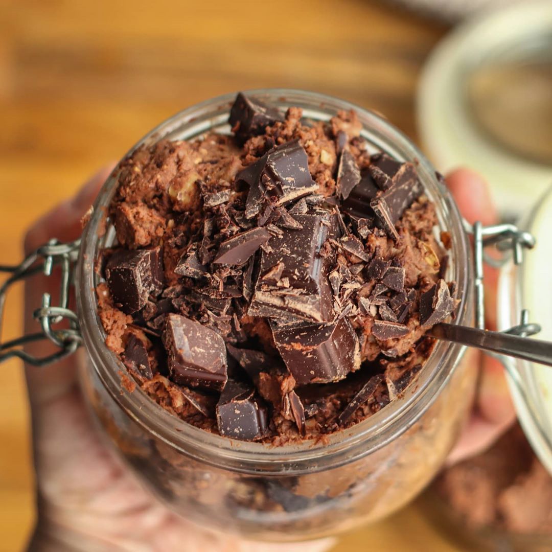 Chocolate Chickpea Brownie Dough
