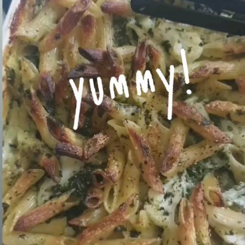 Baked Cauliflower-Spinach Pasta