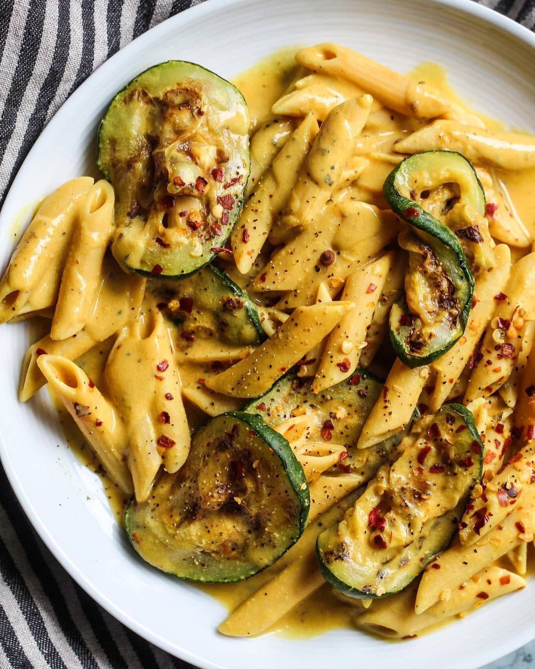 Easy Vegan Tahini Chipotle Pasta