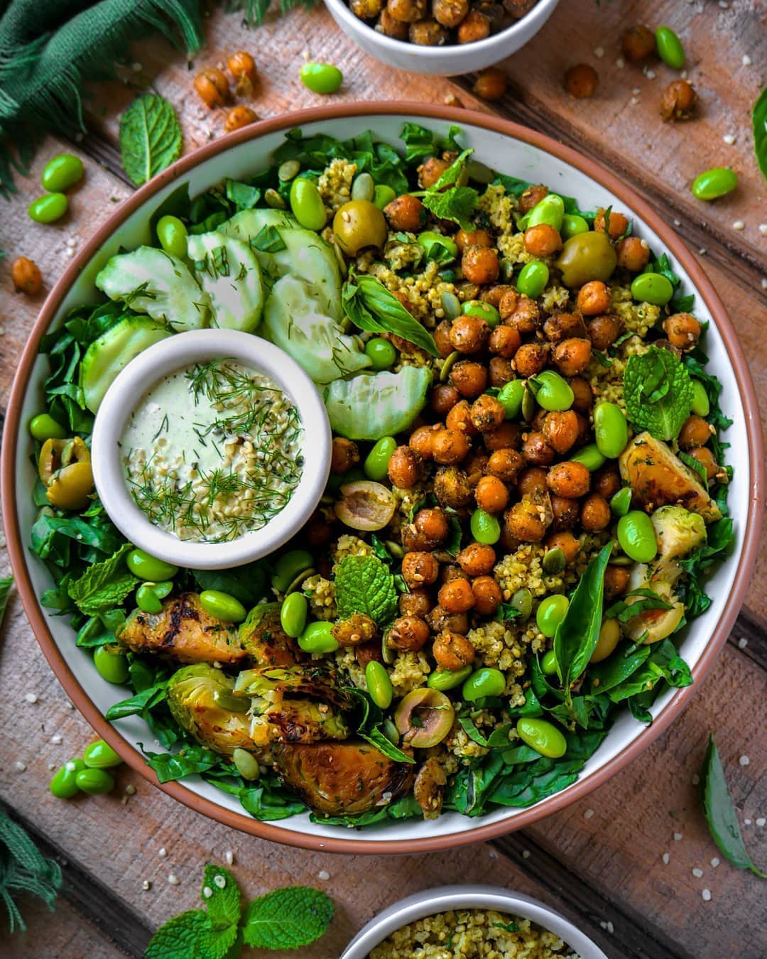 Green Millet and Chickpea Power Bowl