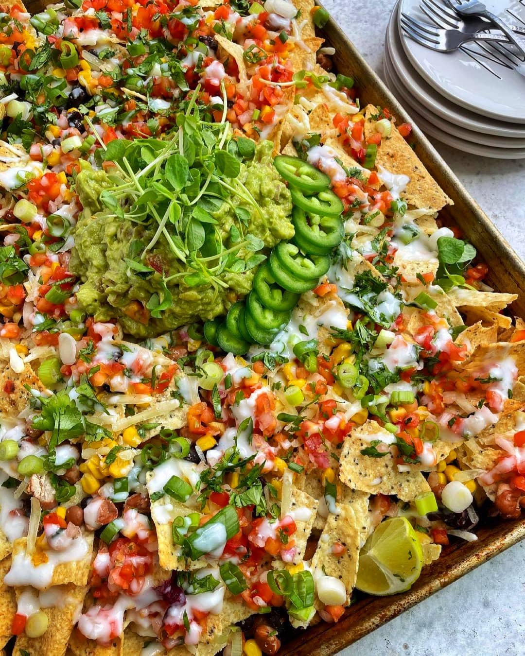 Delicious Loaded Vegan Nachos