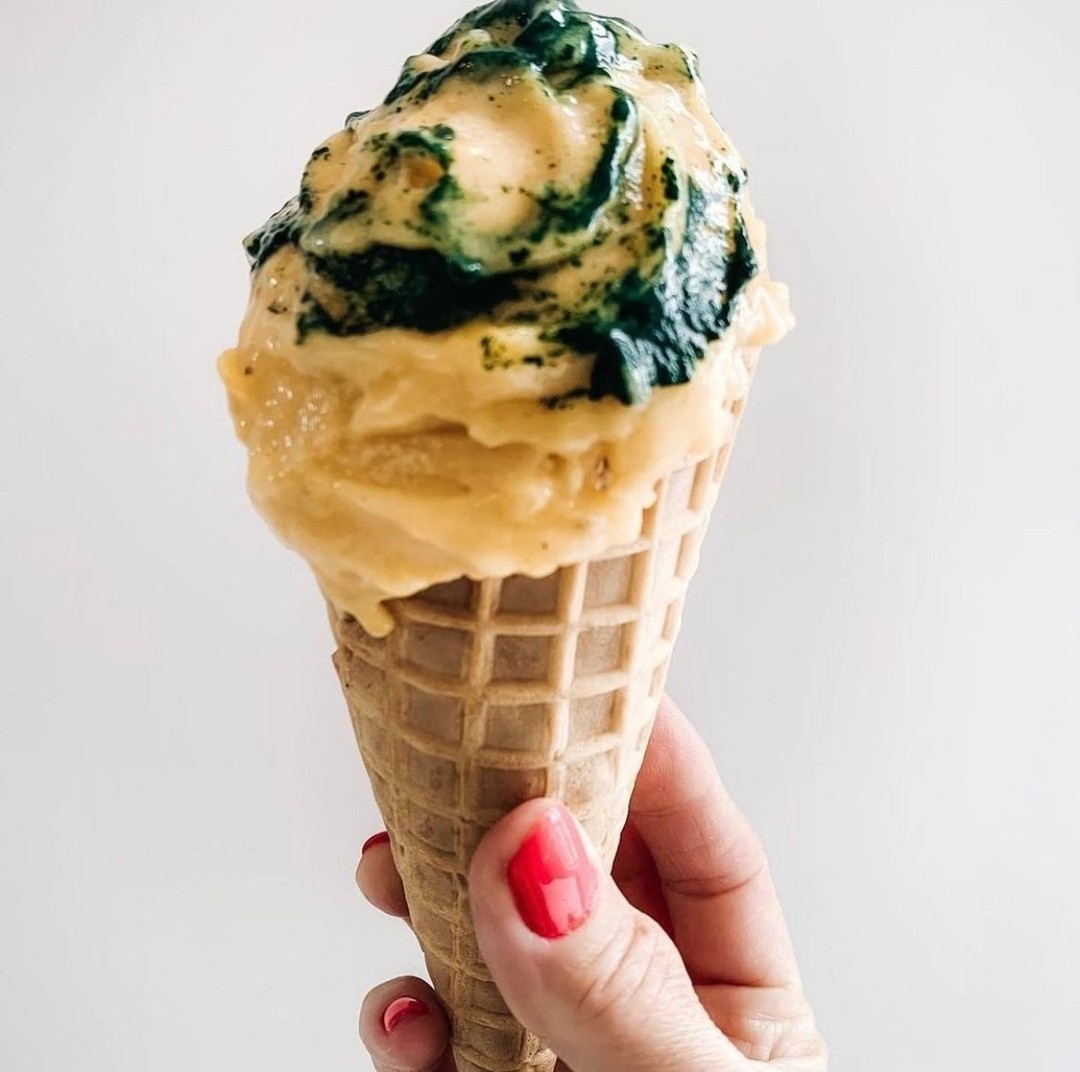 Mango Spirulina Nice Cream Delight
