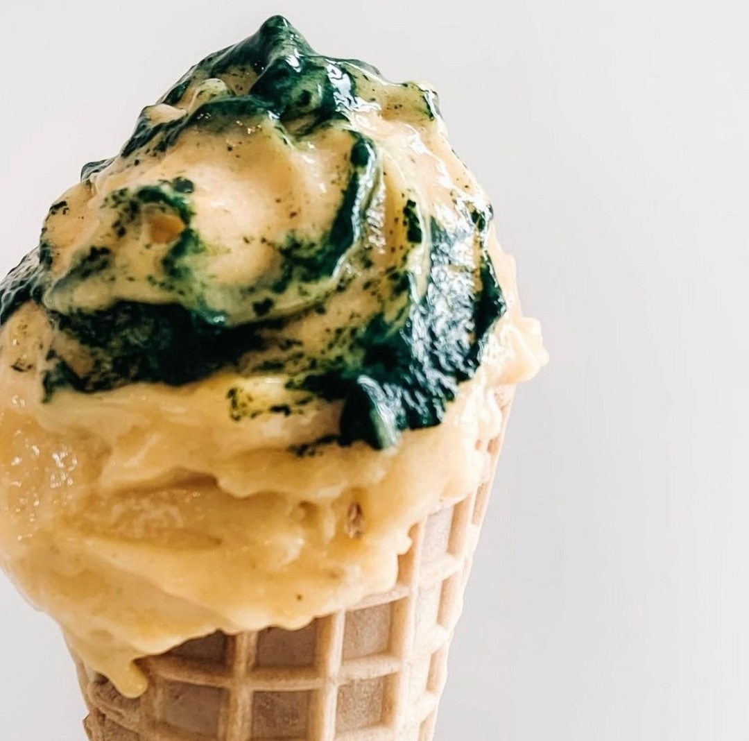 Mango Spirulina Nice Cream Delight
