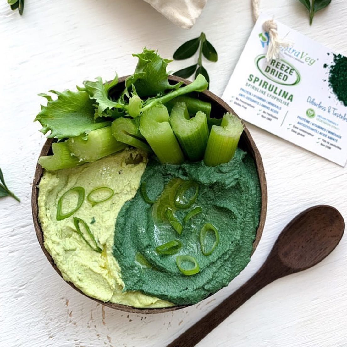 Edamame & Spirulina Hummus