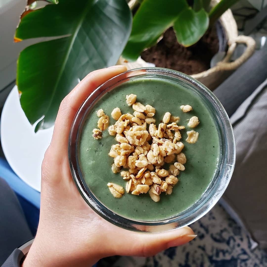 Matcha and Spirulina Green Smoothie