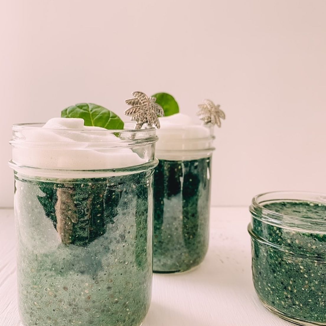 🌱Two Shades of Green Spirulina Chia Pudding🌱