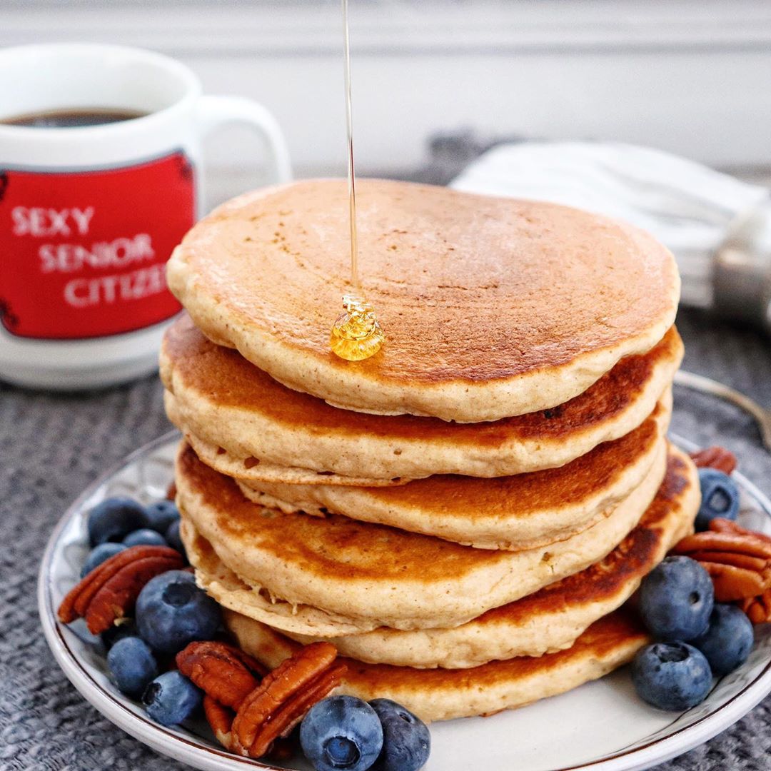 Fluffy Vegan Whole Wheat Pancakes