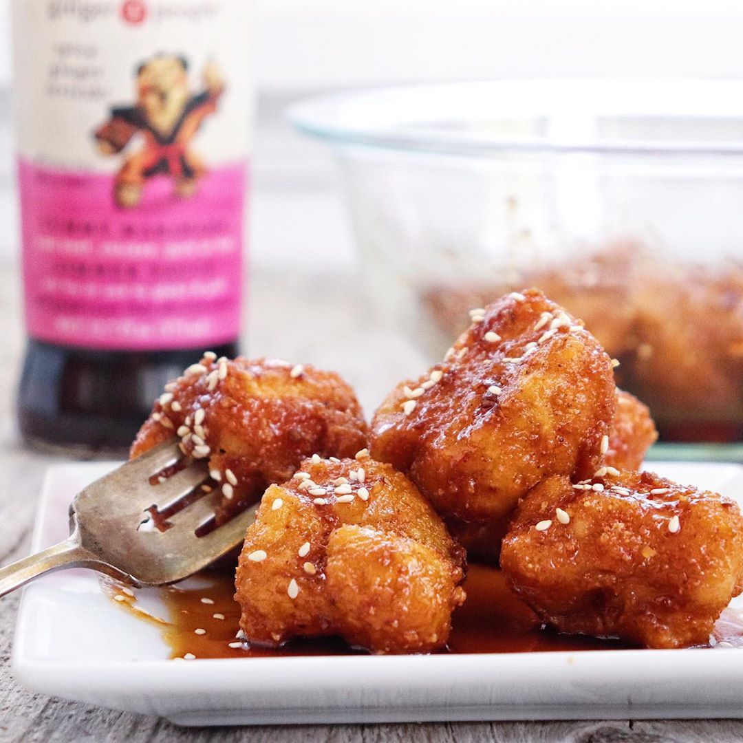 Baked Cauliflower with Panko and Teriyaki