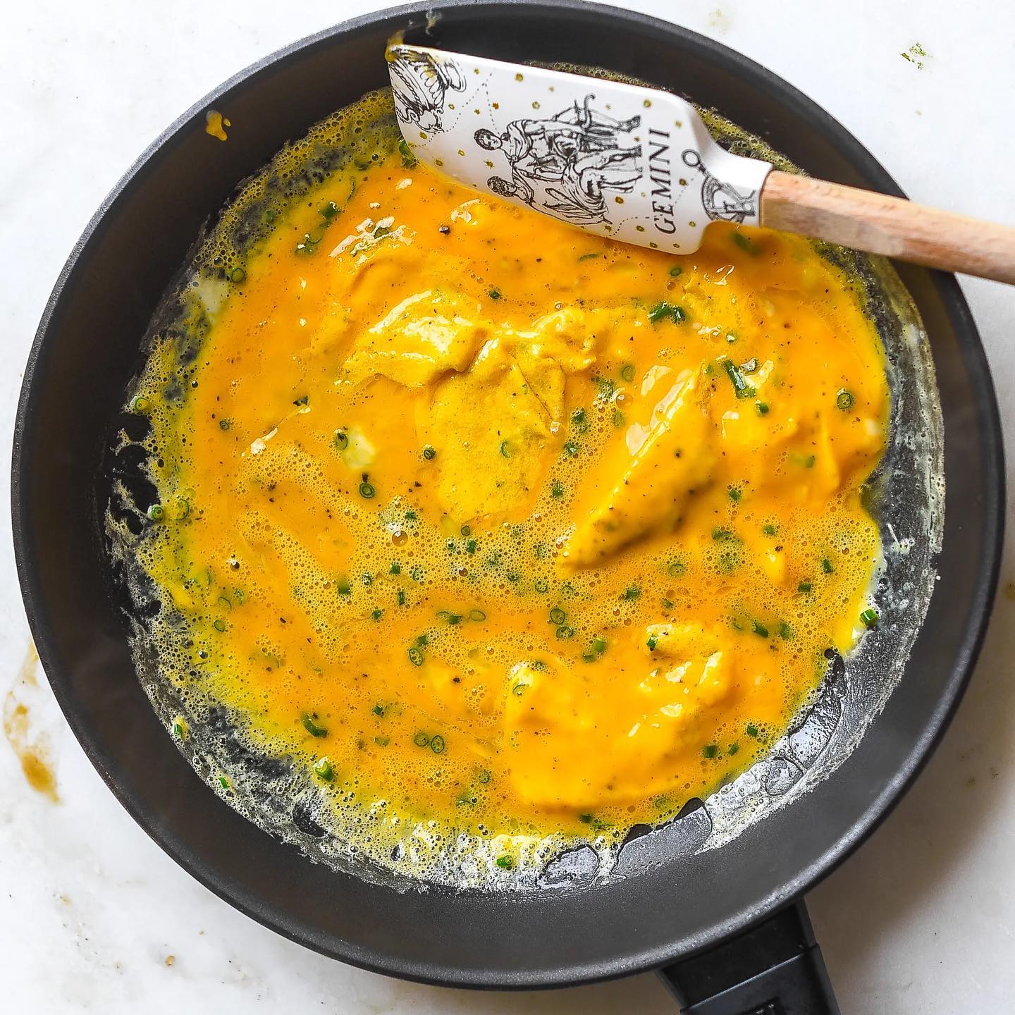Croissant Breakfast Sandwich with Salmon and Eggs