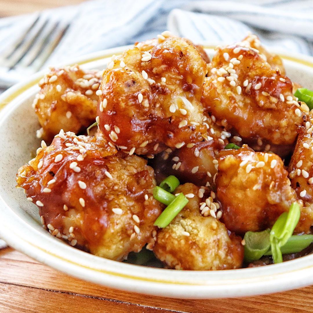 Sticky Seasame Cauliflower