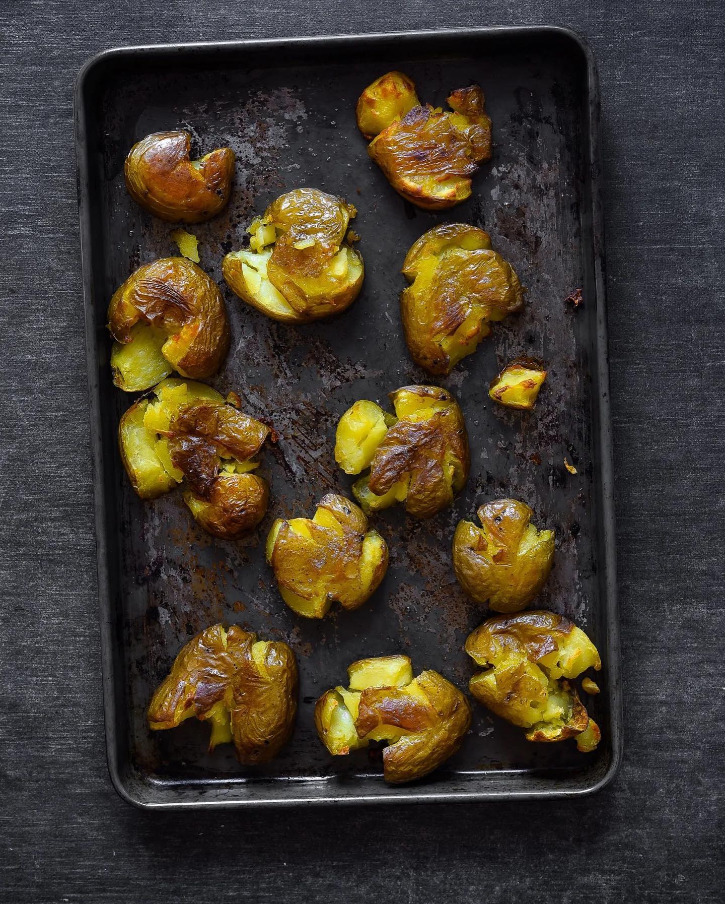 Smashed Crispy Potato Chaat