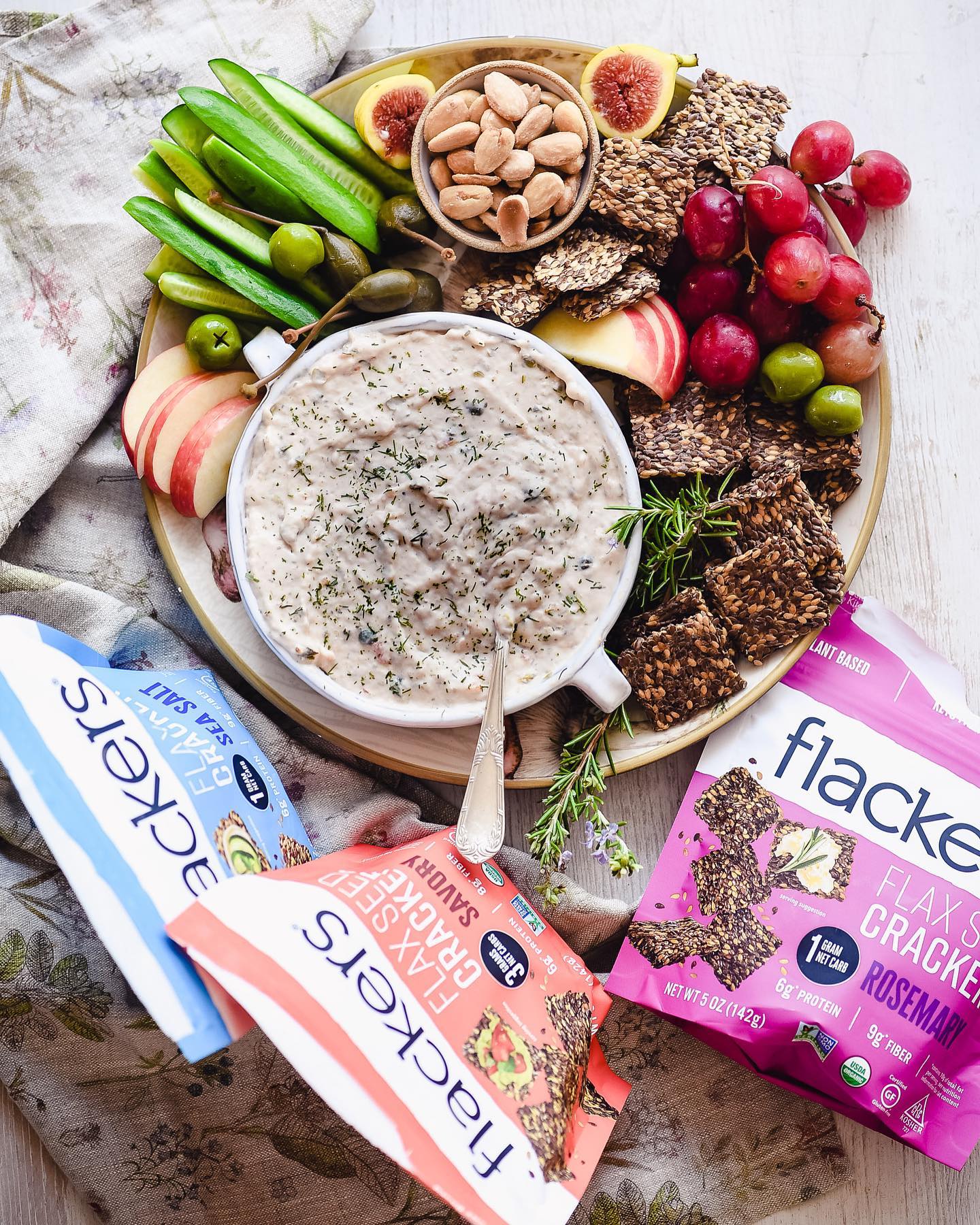 Roasted Salmon Dip with Fresh Herbs and Capers