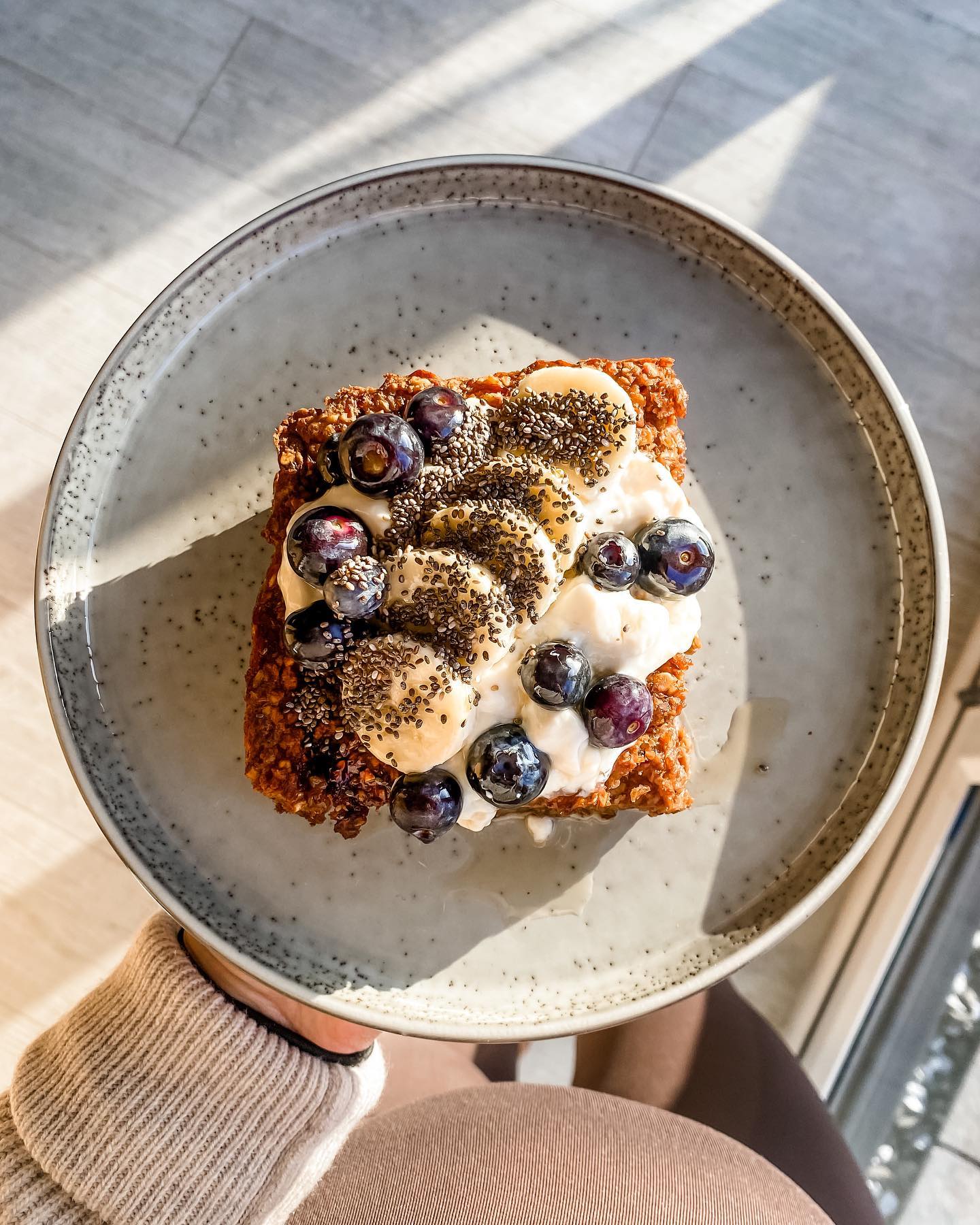 Baked Banana Oats Breakfast