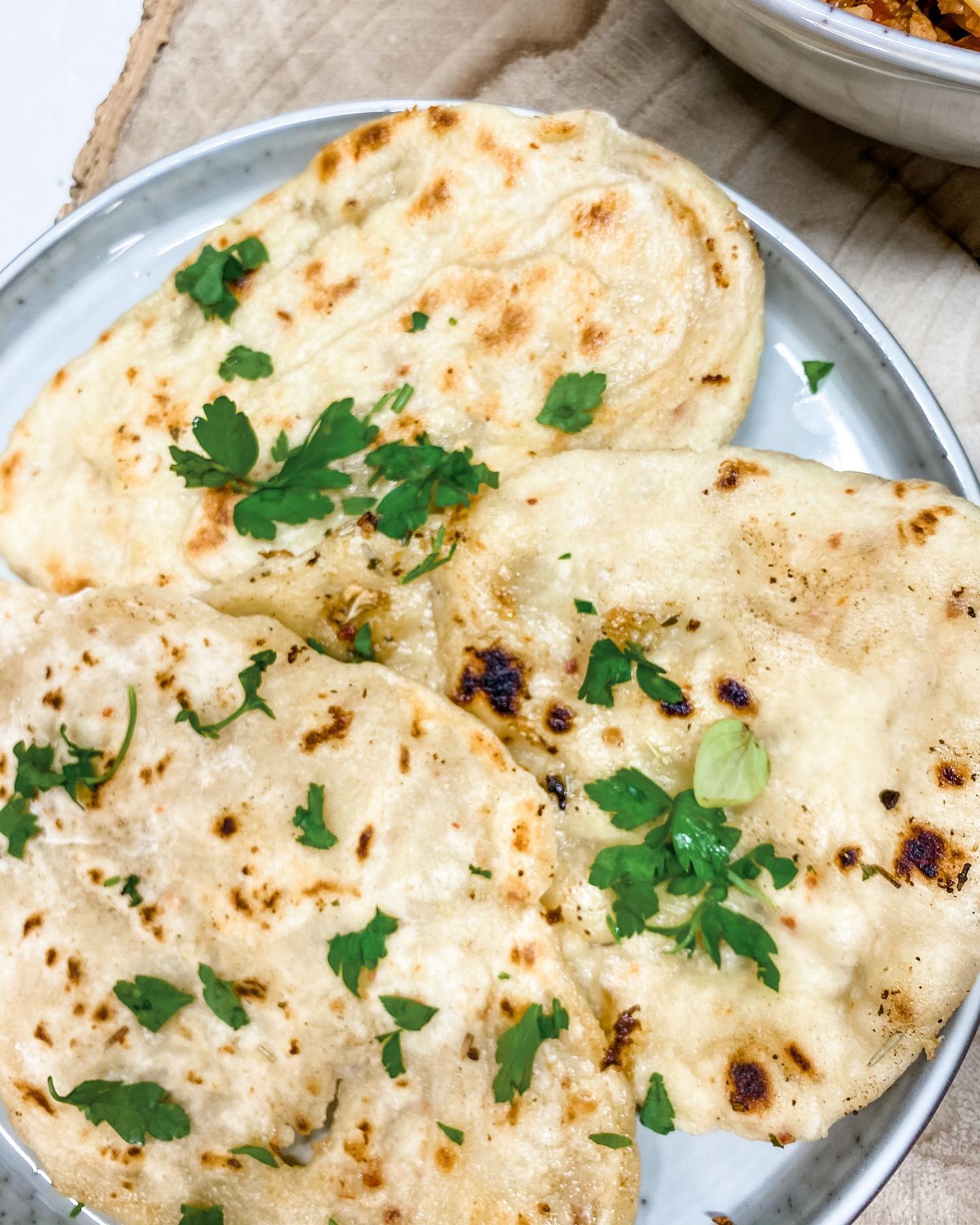 Homemade Vegan Naan Bread