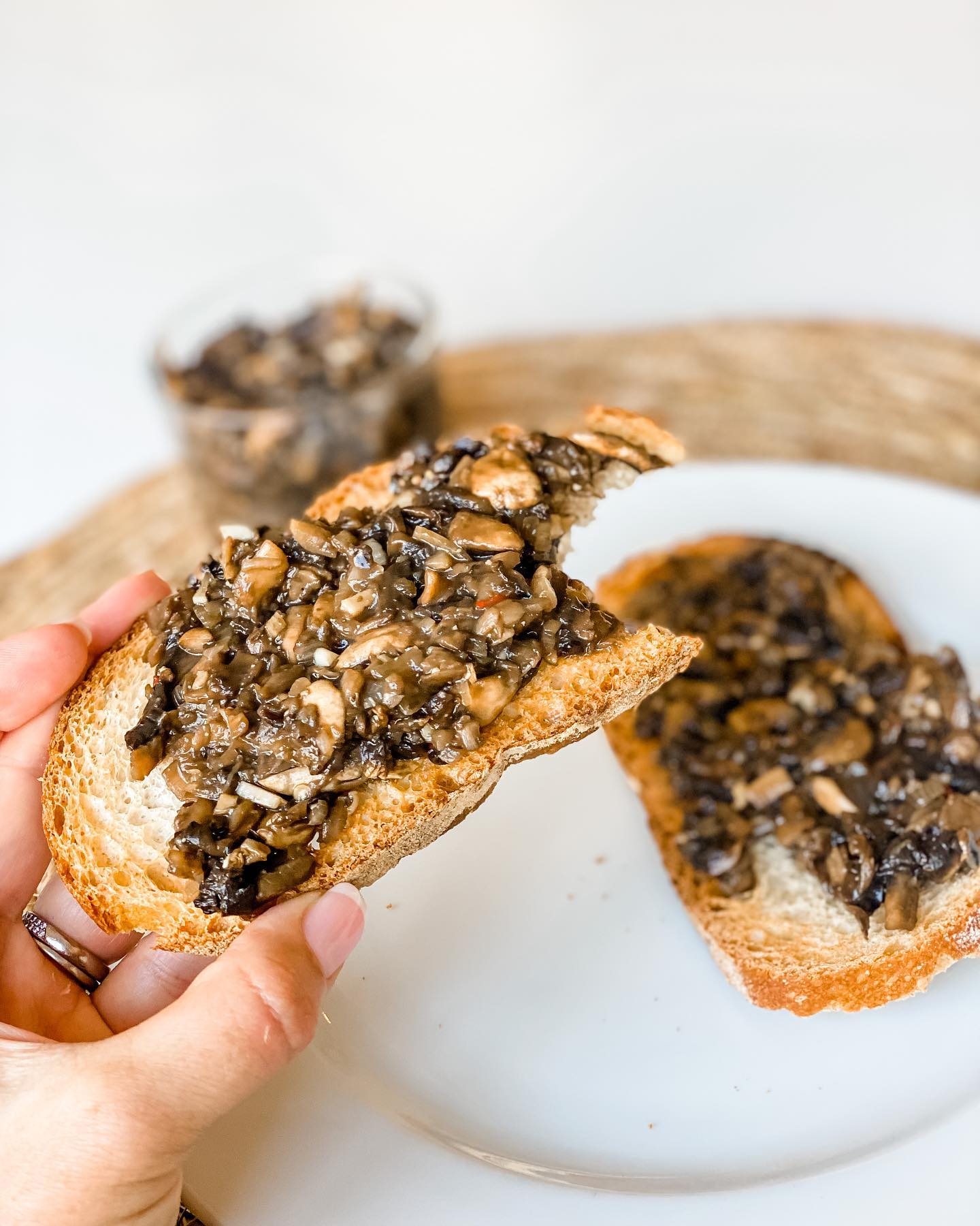 Flavorful Mushroom Jam on Toast