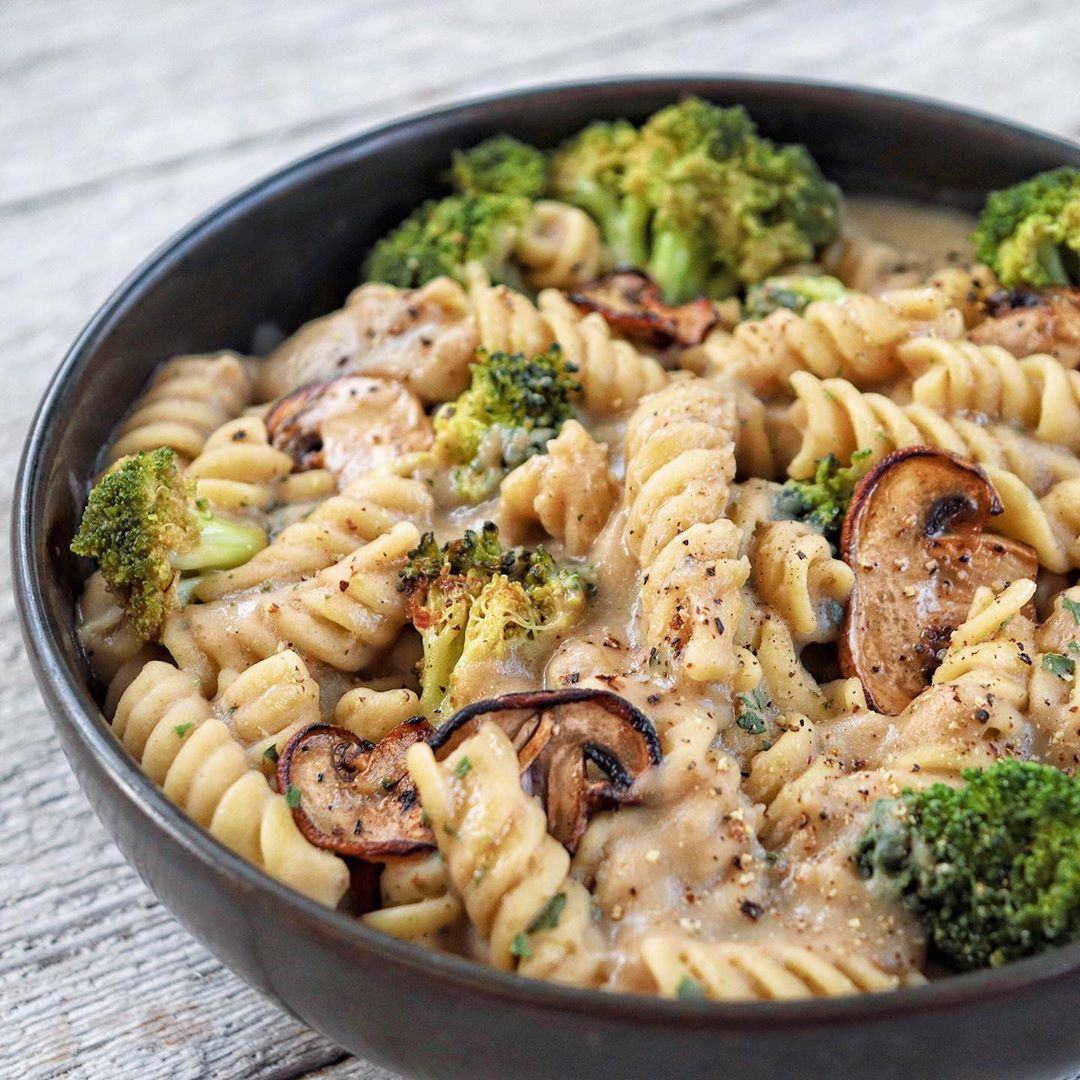 Creamy Mushroom Pasta with Cannellini Beans