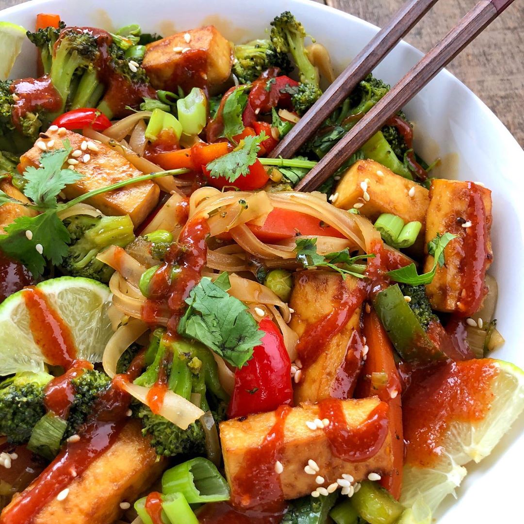 Teriyaki Rice Noodle Bowl
