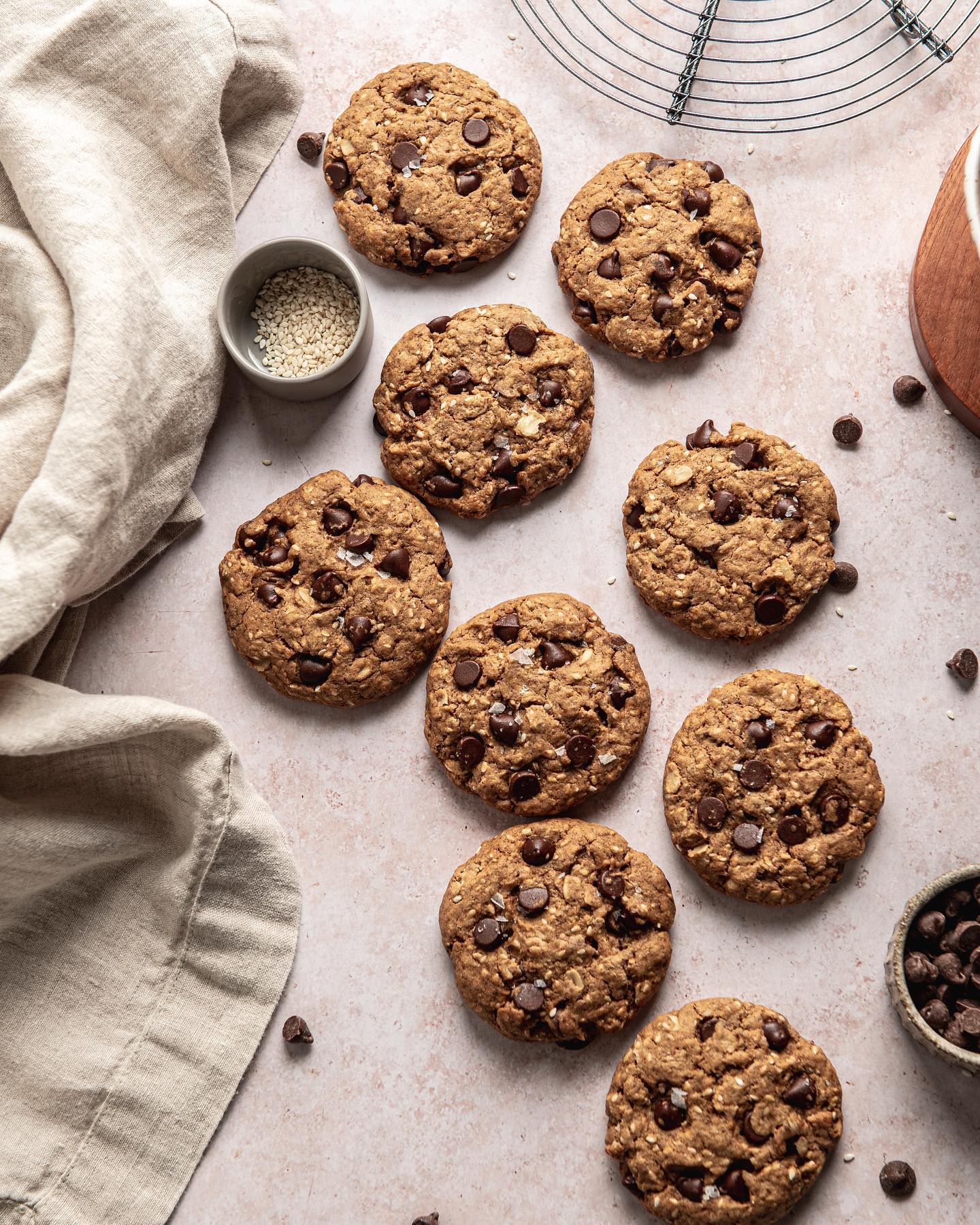 Salted Caramel Oatmeal Cookies