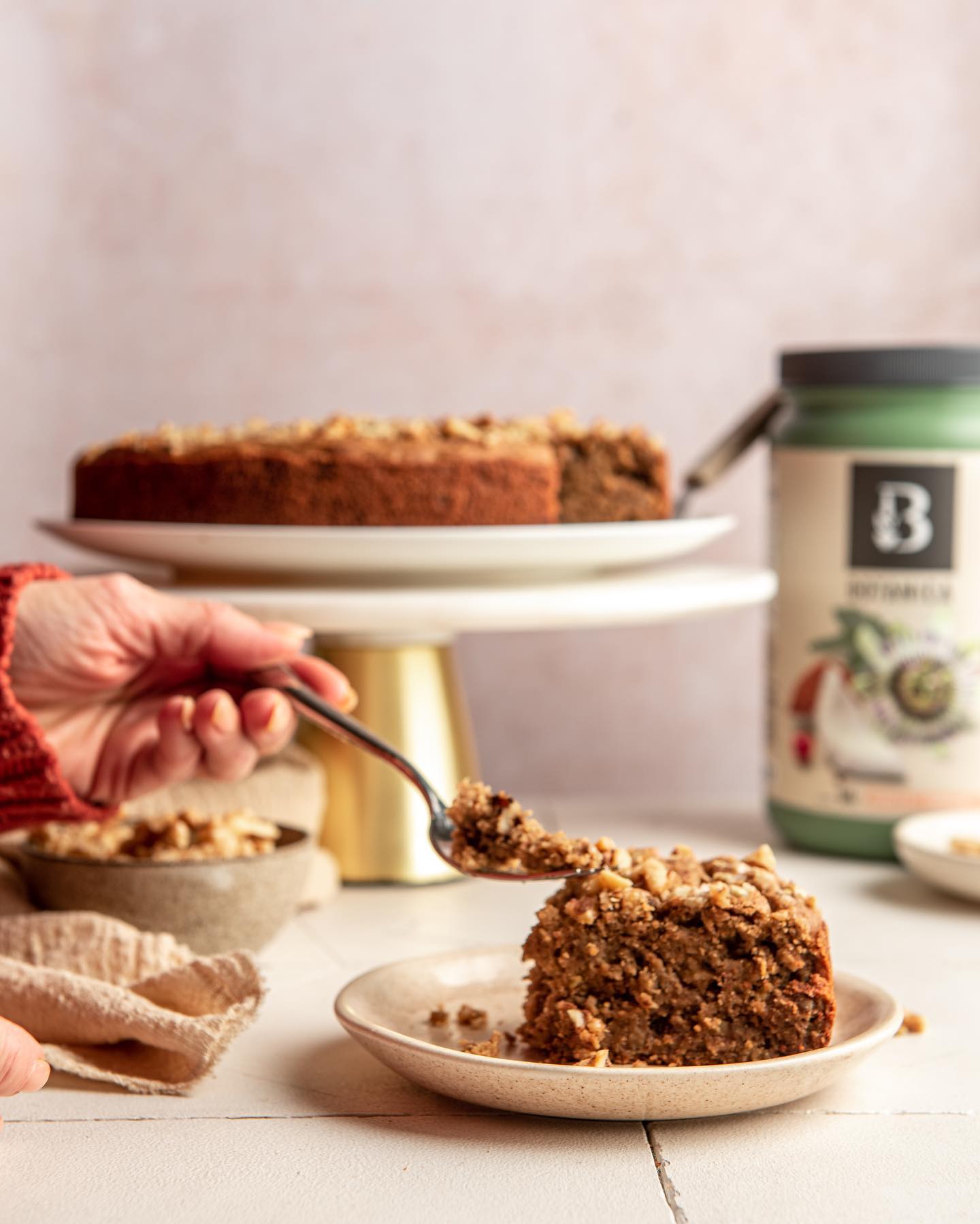 Banana Walnut Cake with Botanica Perfect Protein 'Sleep Better'