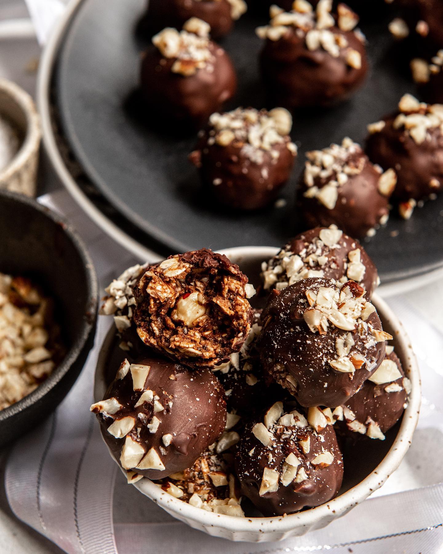 Healthy Reishi Hot Cocoa Nutella Balls