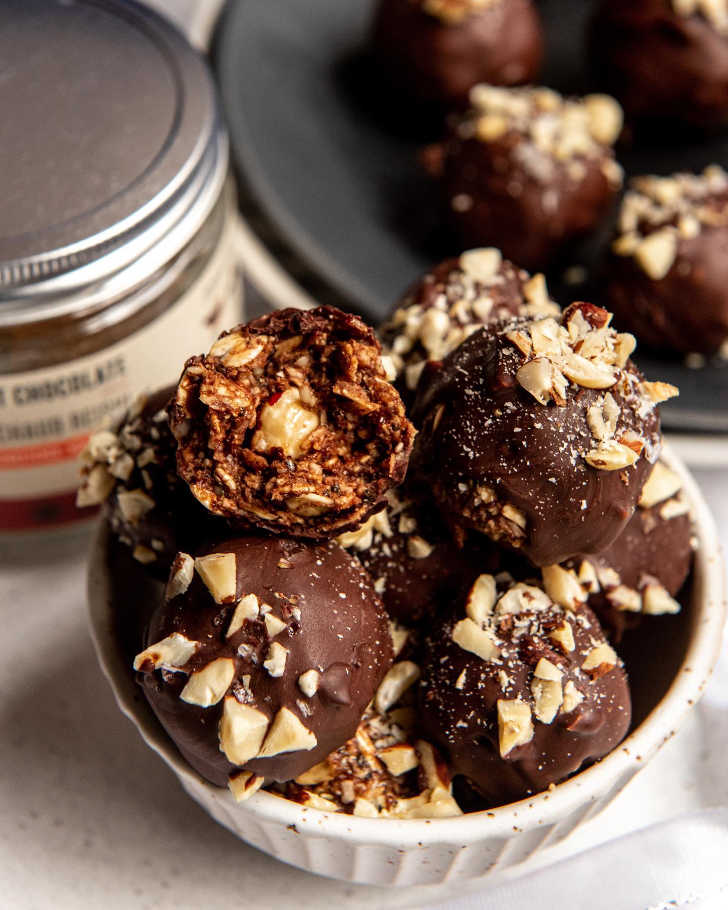 Healthy Reishi Hot Cocoa Nutella Balls
