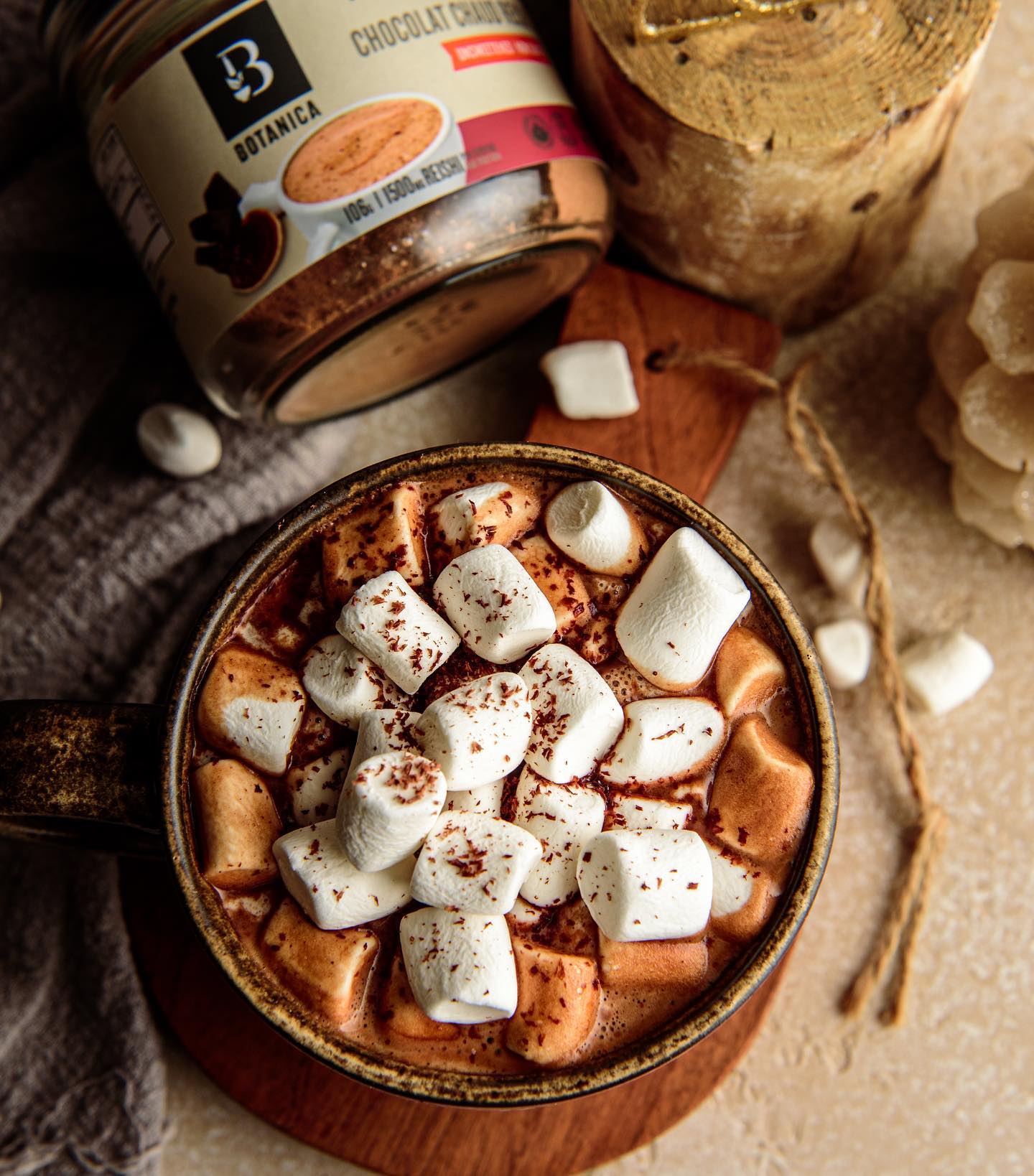 Superfood Reishi Hot Cocoa with Marshmallows