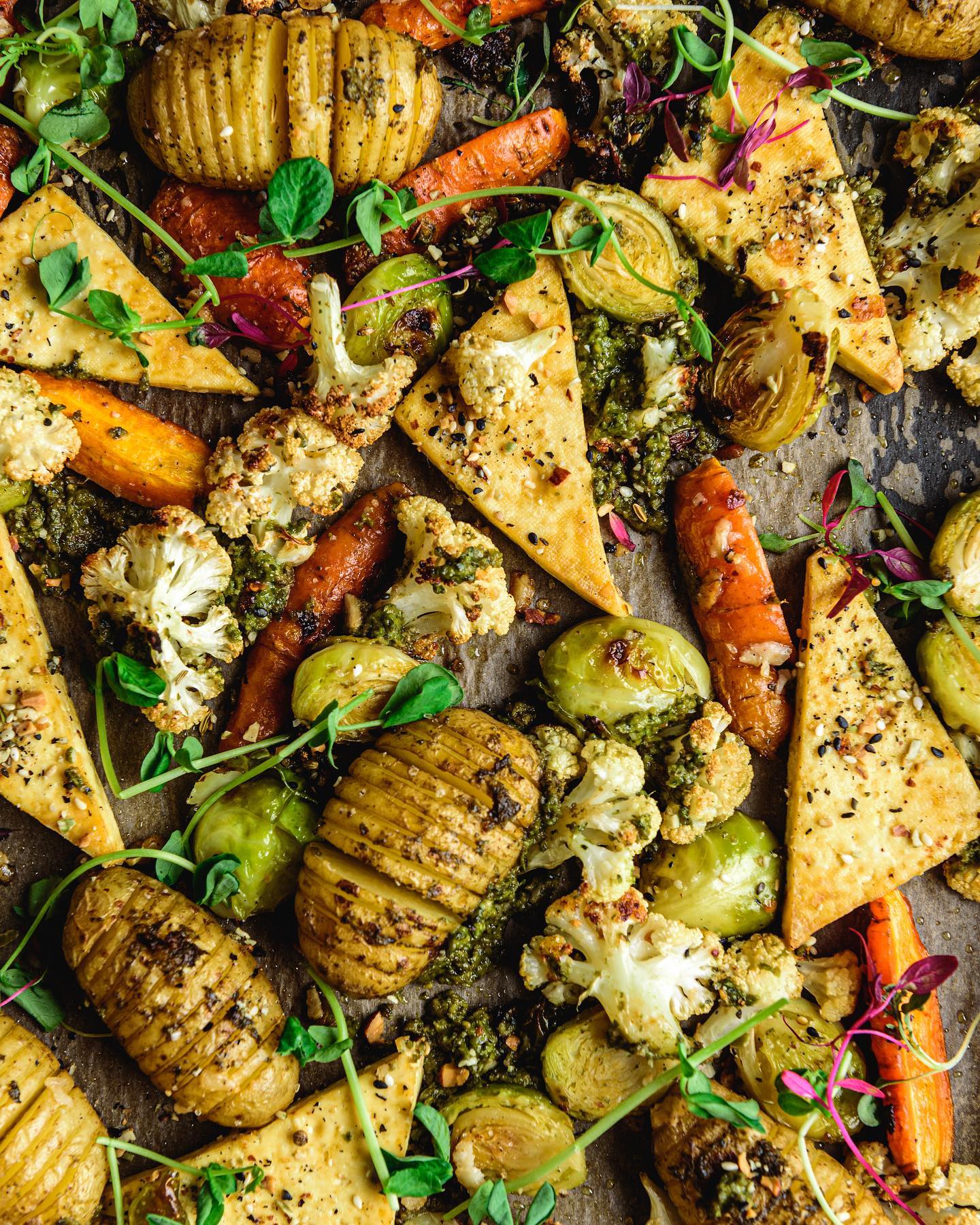 Vegan Sheet Pan Veggie and Tofu Dinner