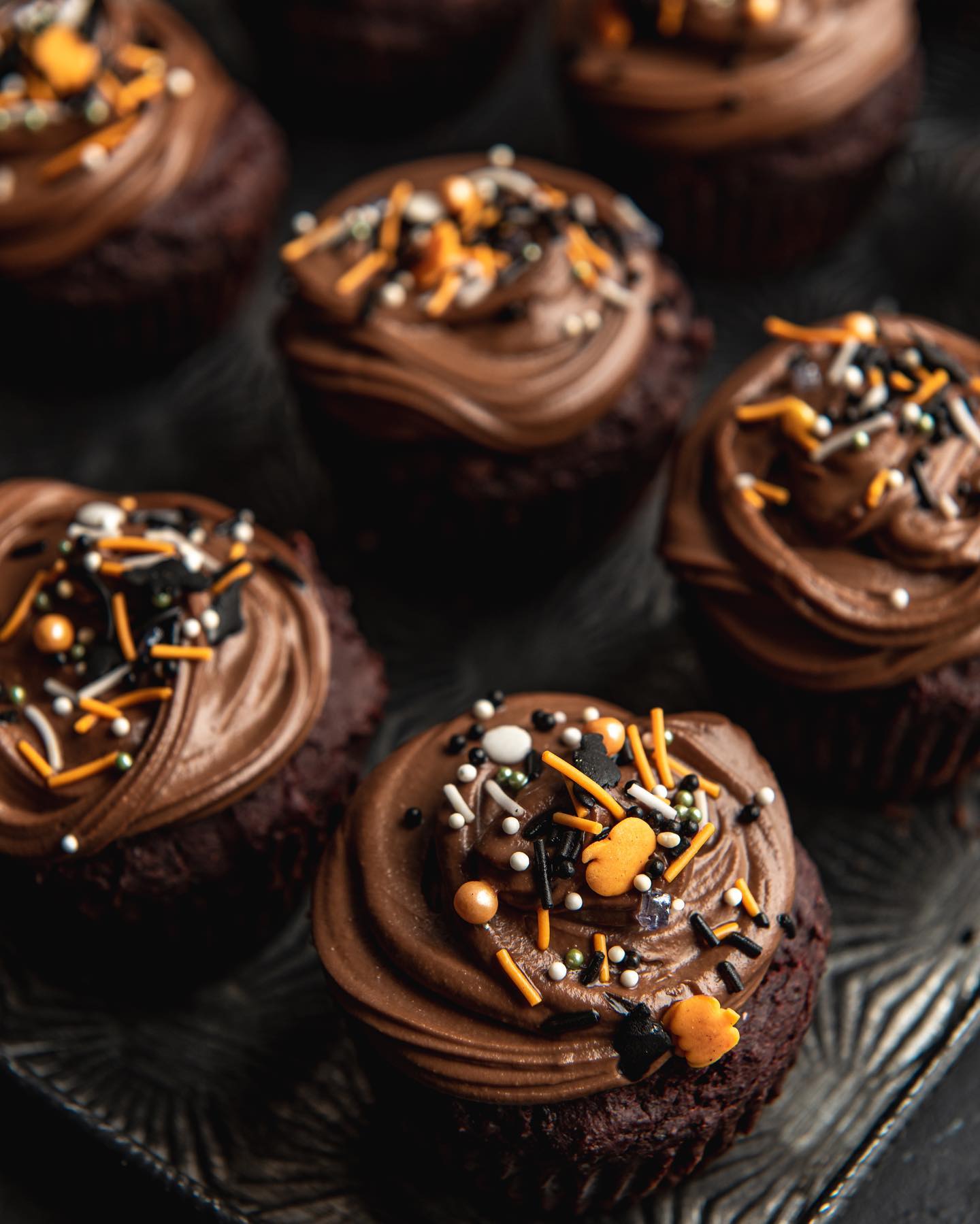 Spooky Red Velvet Cupcakes with Healthy Choco Frosting
