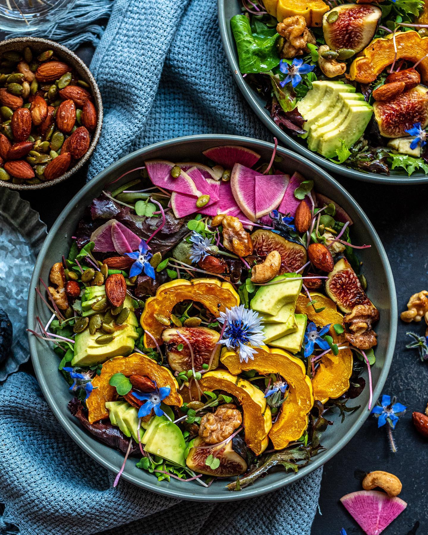 Vegan Delicata Squash Salad Bowl