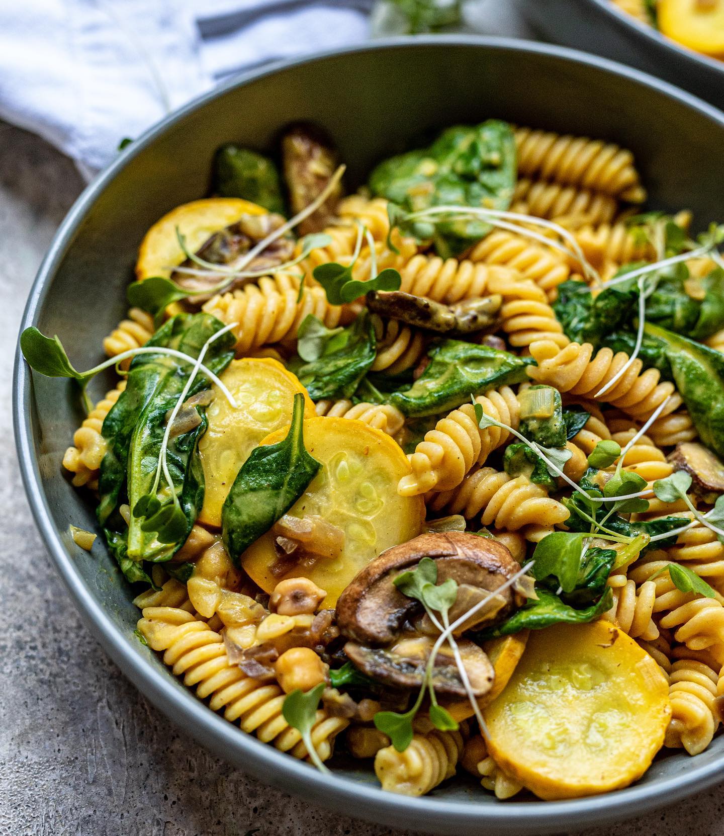 Vegan Pasta with Butternut Cheese and Veggies