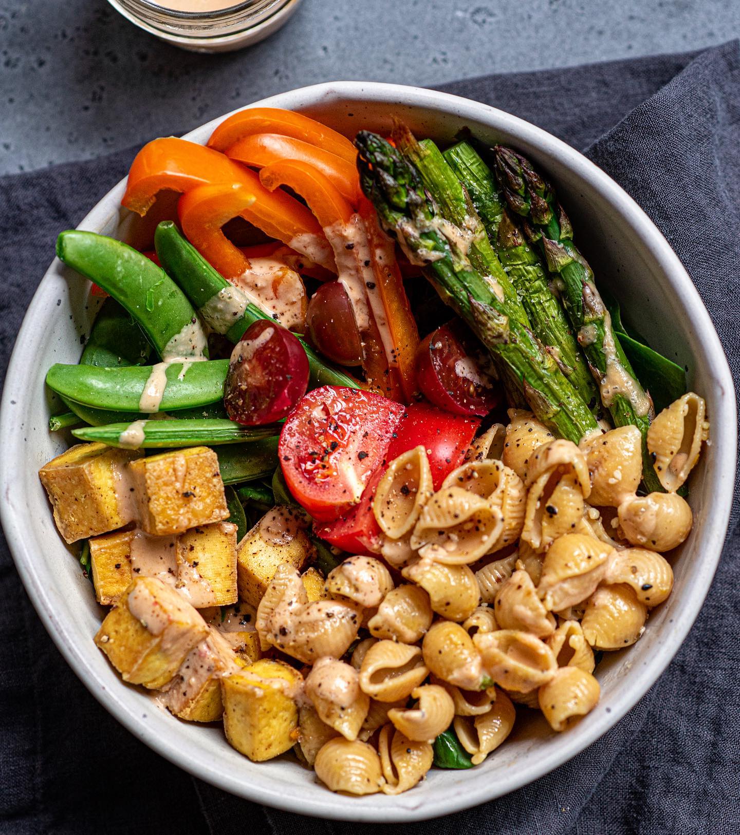 Easy Roasted Tofu Vegan Bowl