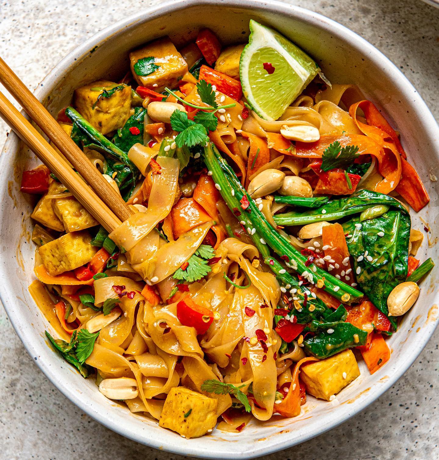 Vegan Thai Noodle Stir-Fry