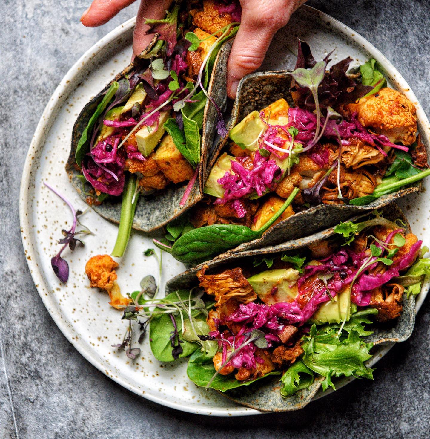 Vegan Jackfruit Tacos with Spicy Fillings