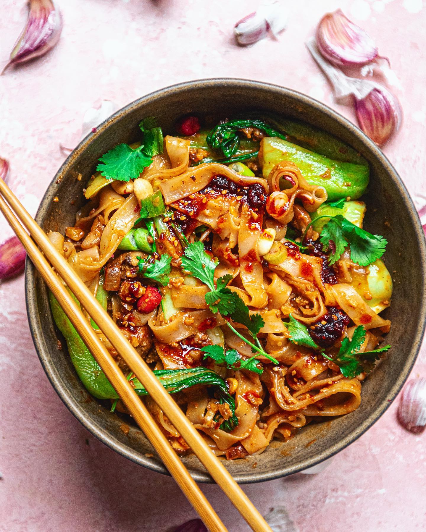 Vegan Walnut Tofu Dan Dan Noodles