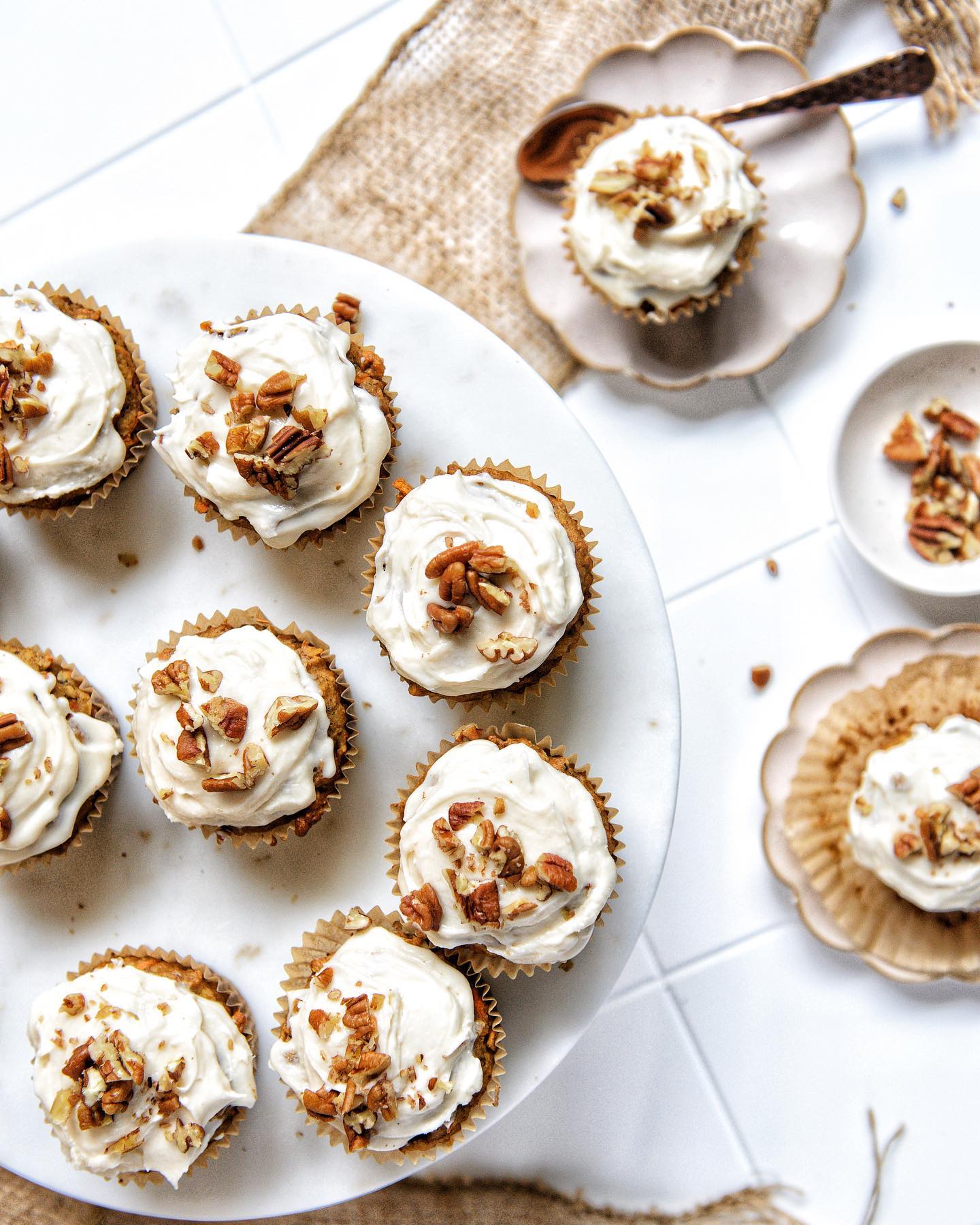 Carrot Cake Muffins with Grapefruit Frosting