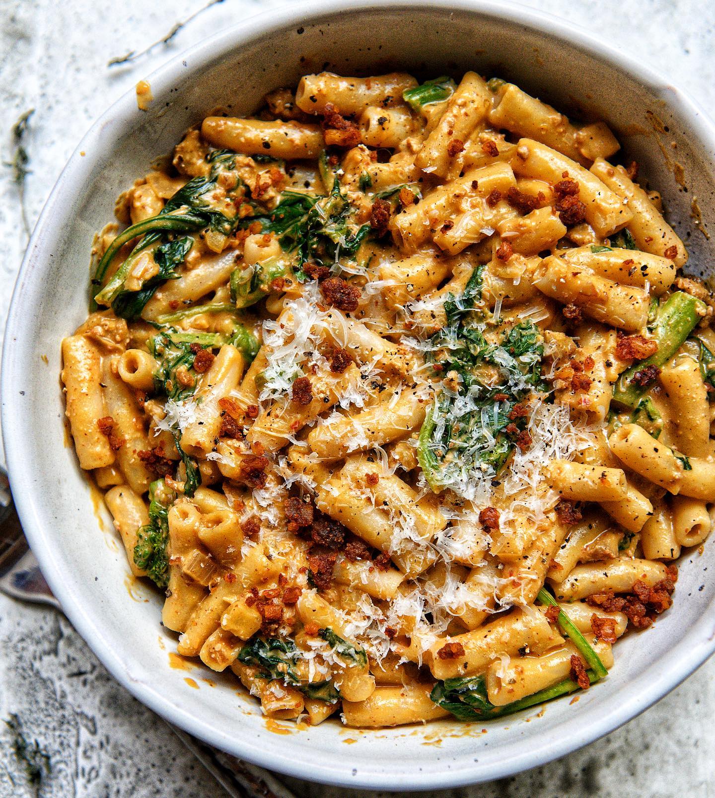Butternut Squash Meaty Mac and Cheese