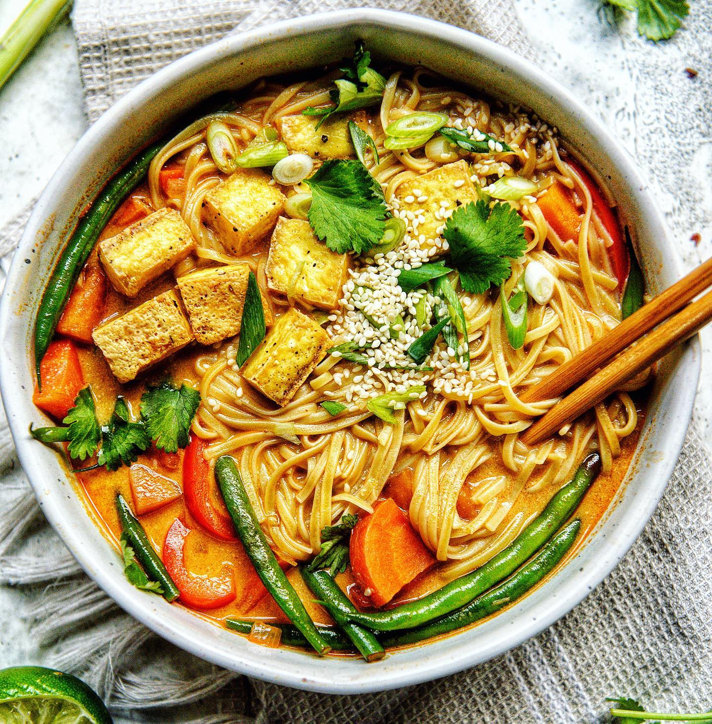 Red Thai Curry Noodle Soup