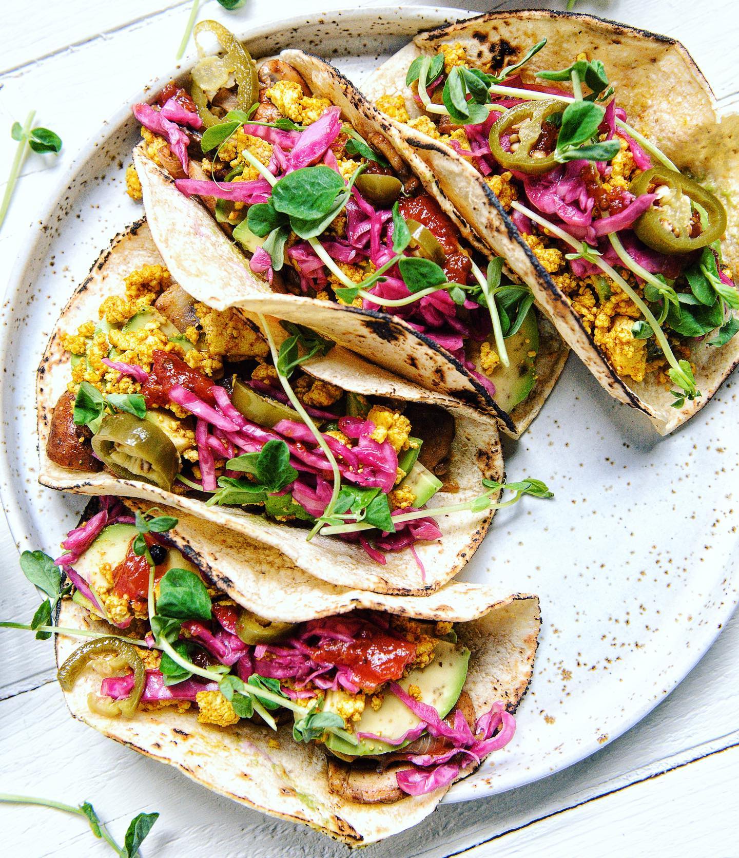 Vegan Breakfast Tacos with Tomato Butter