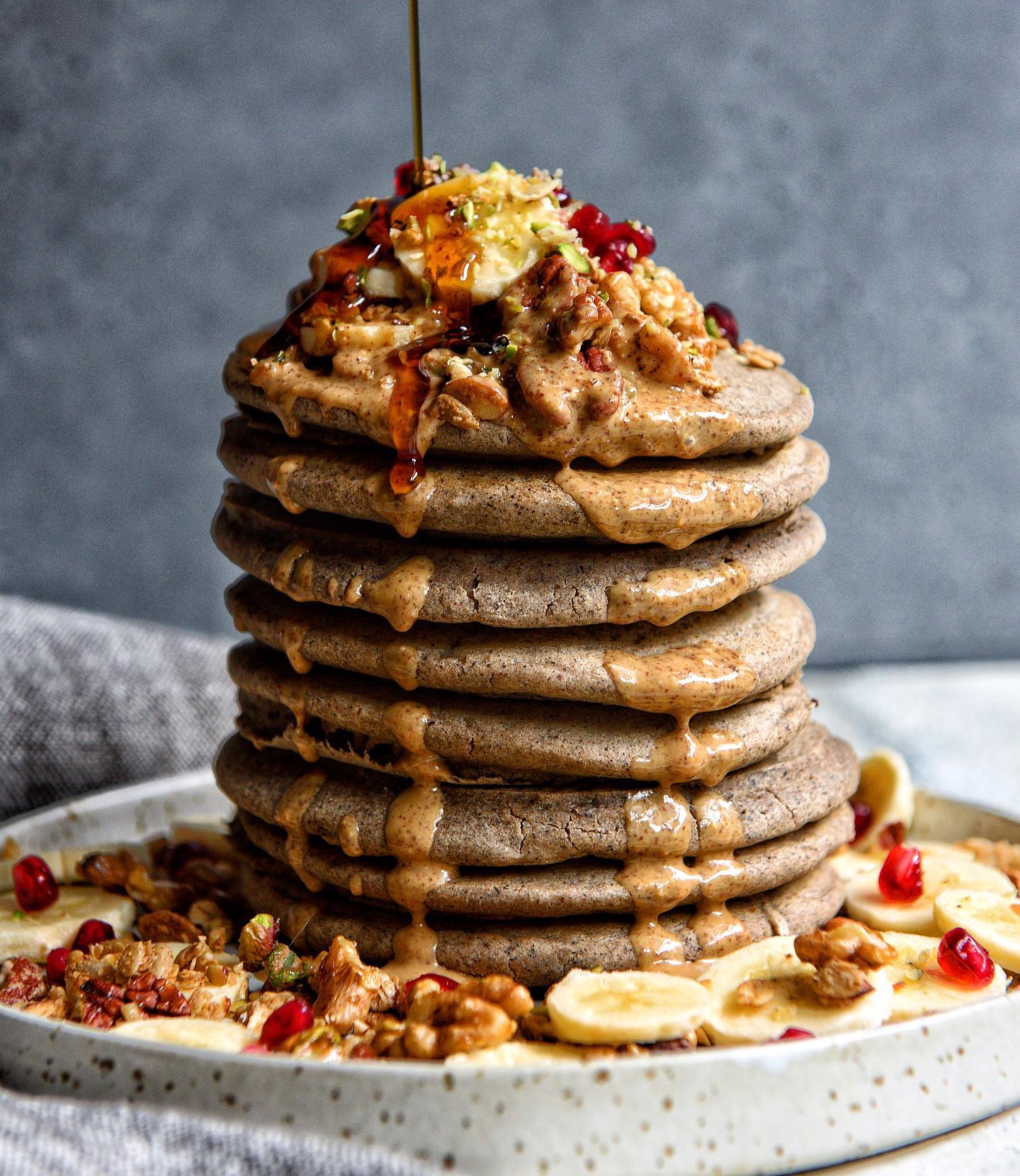Chai-Spiced Buckwheat Sorghum Pancakes