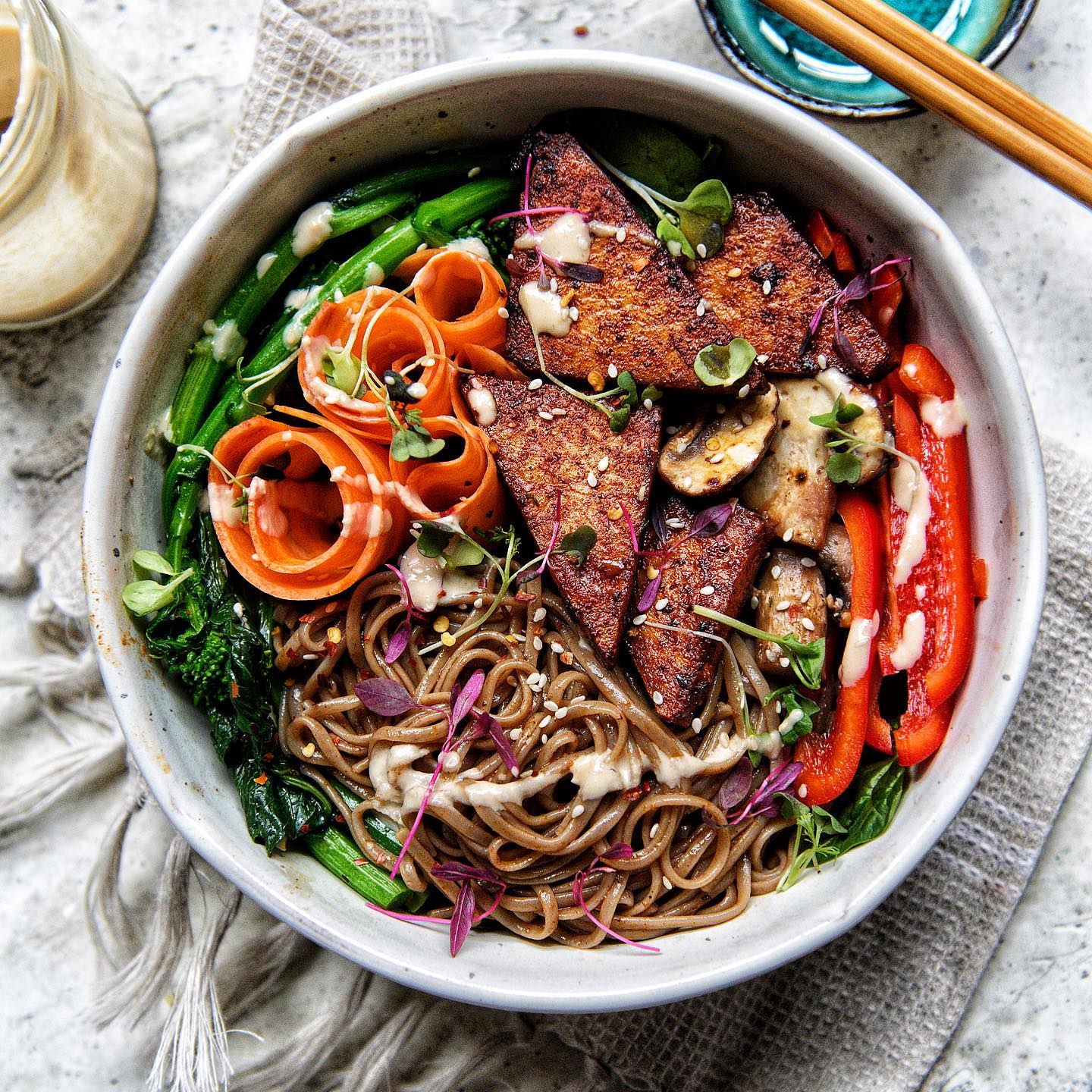 Oven-Baked Bbq Tofu Bowl