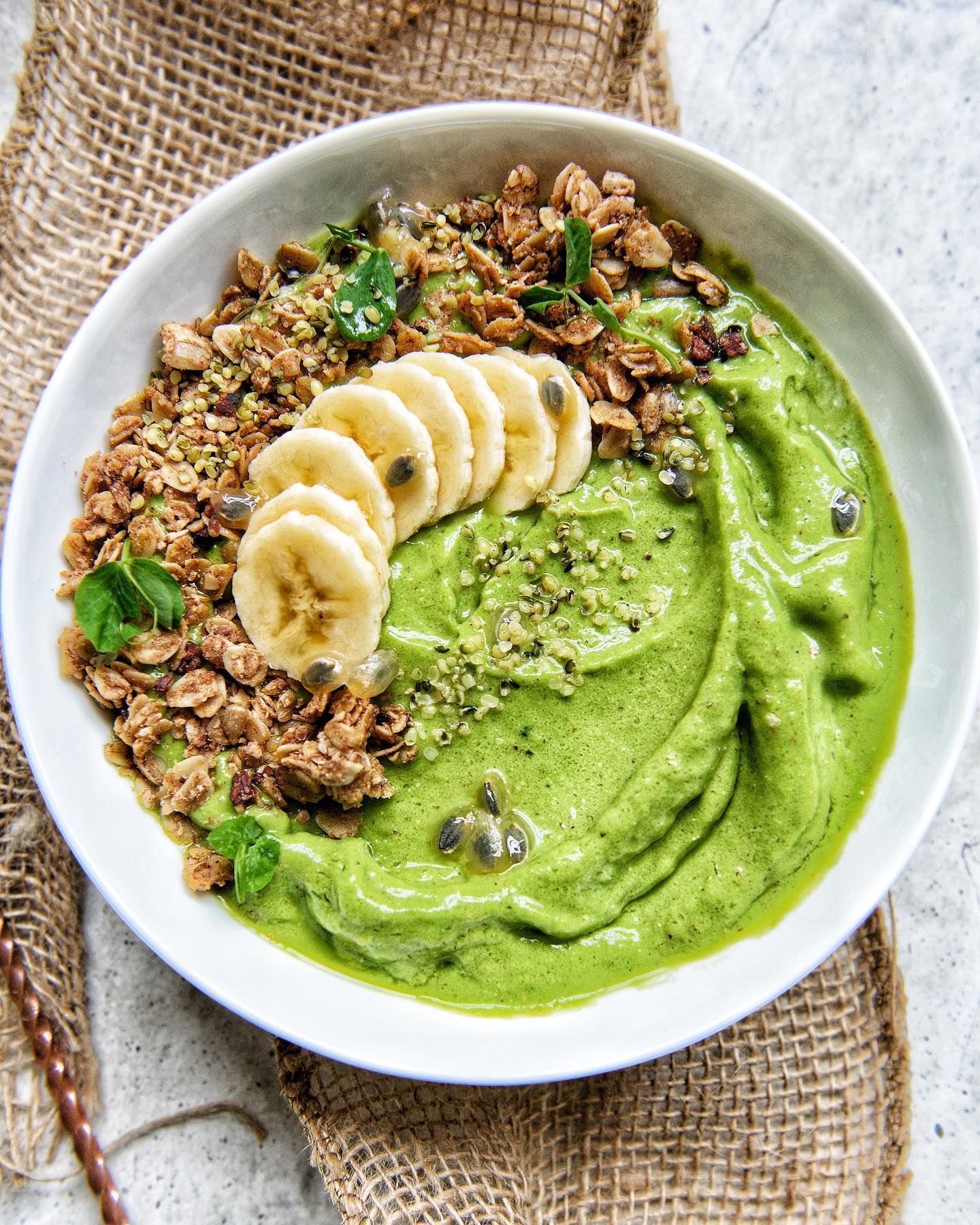 Green Nicecream Smoothie