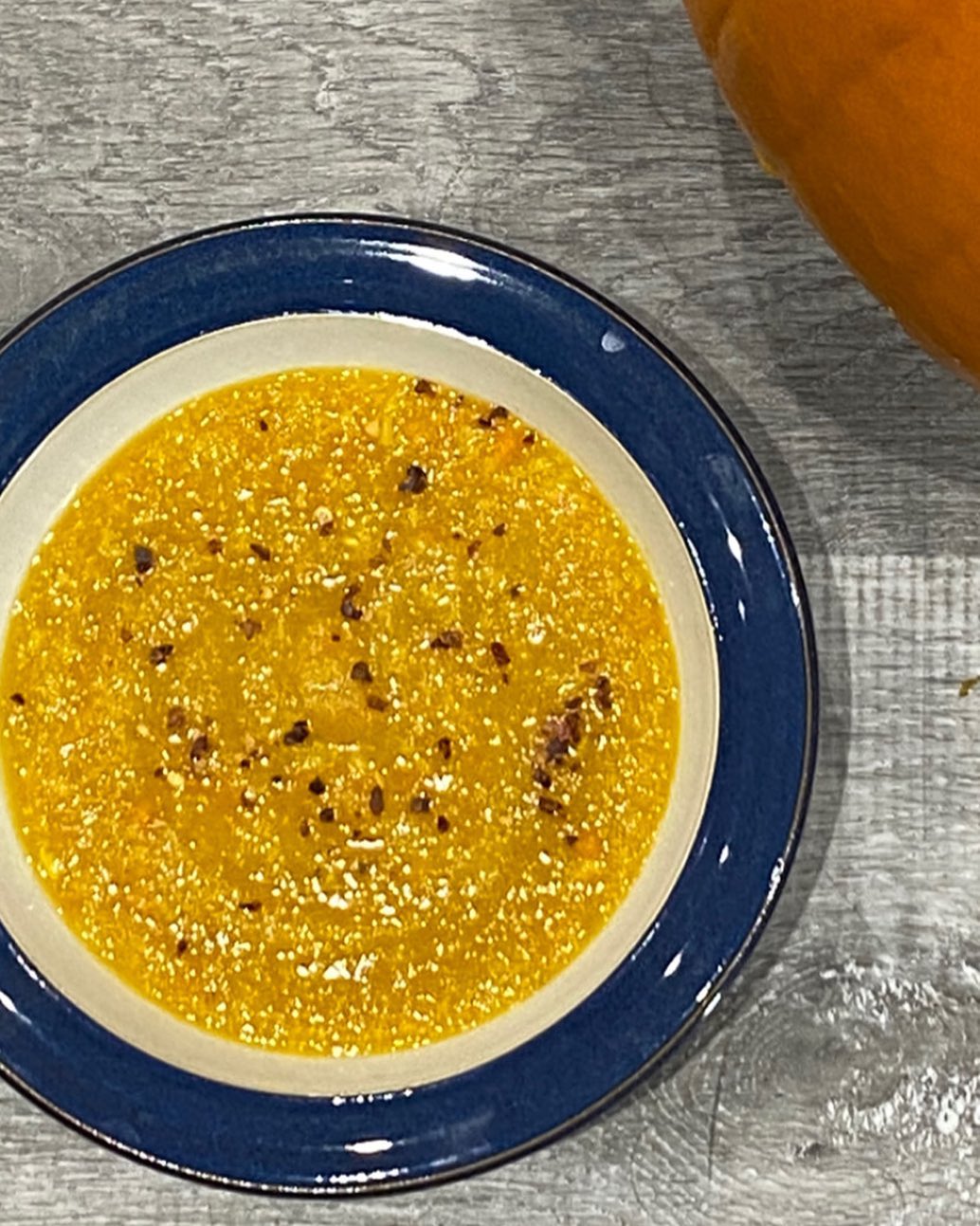 Pumpkin Soup with Red Lentils